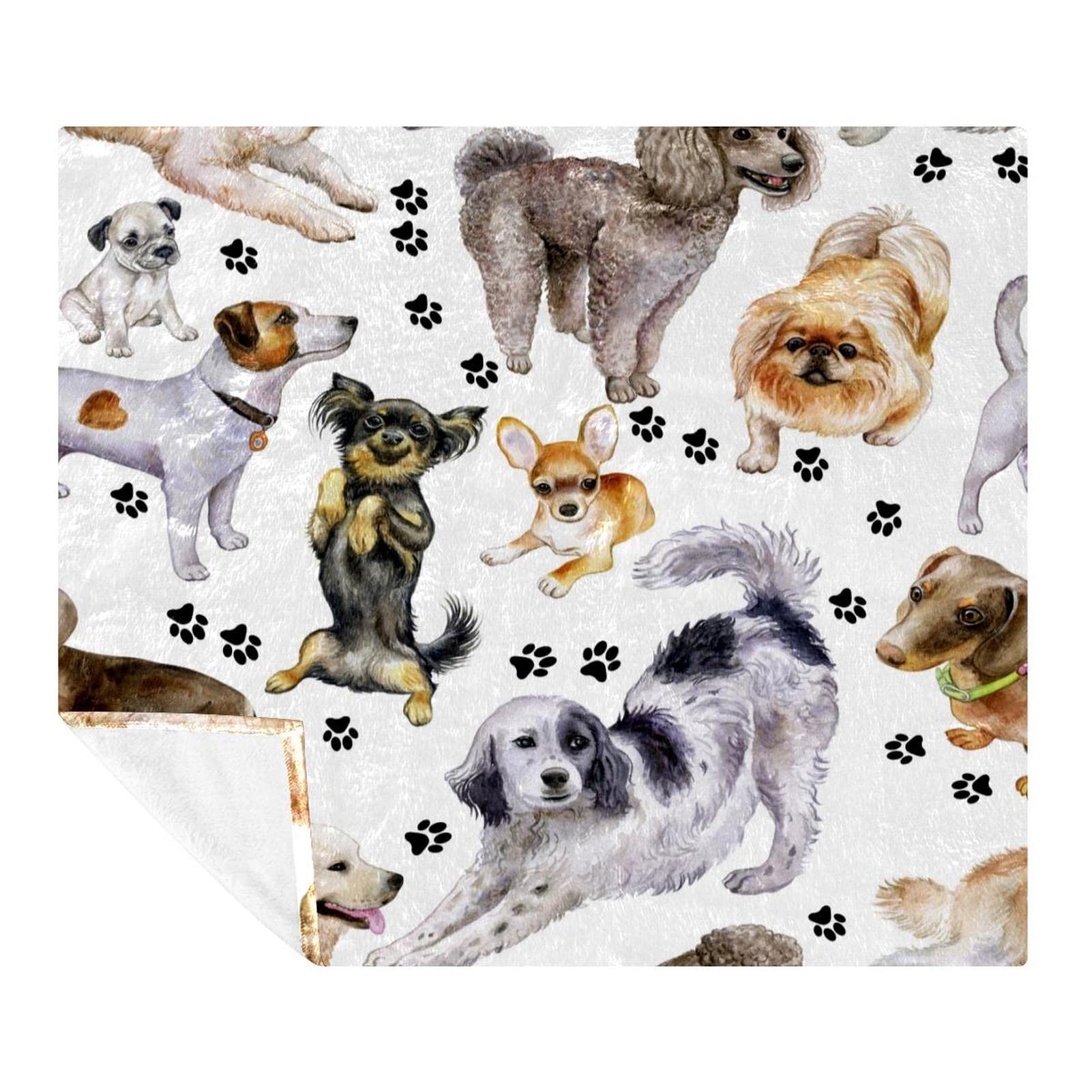 Couverture polaire microfibre bouledogue de qualité supérieure pour lit