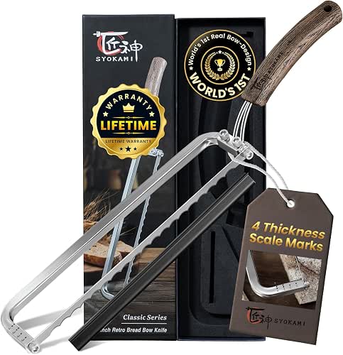 SYOKAMI 2026 Upgrade Bread Knife for Homemade Bread, World's 1st