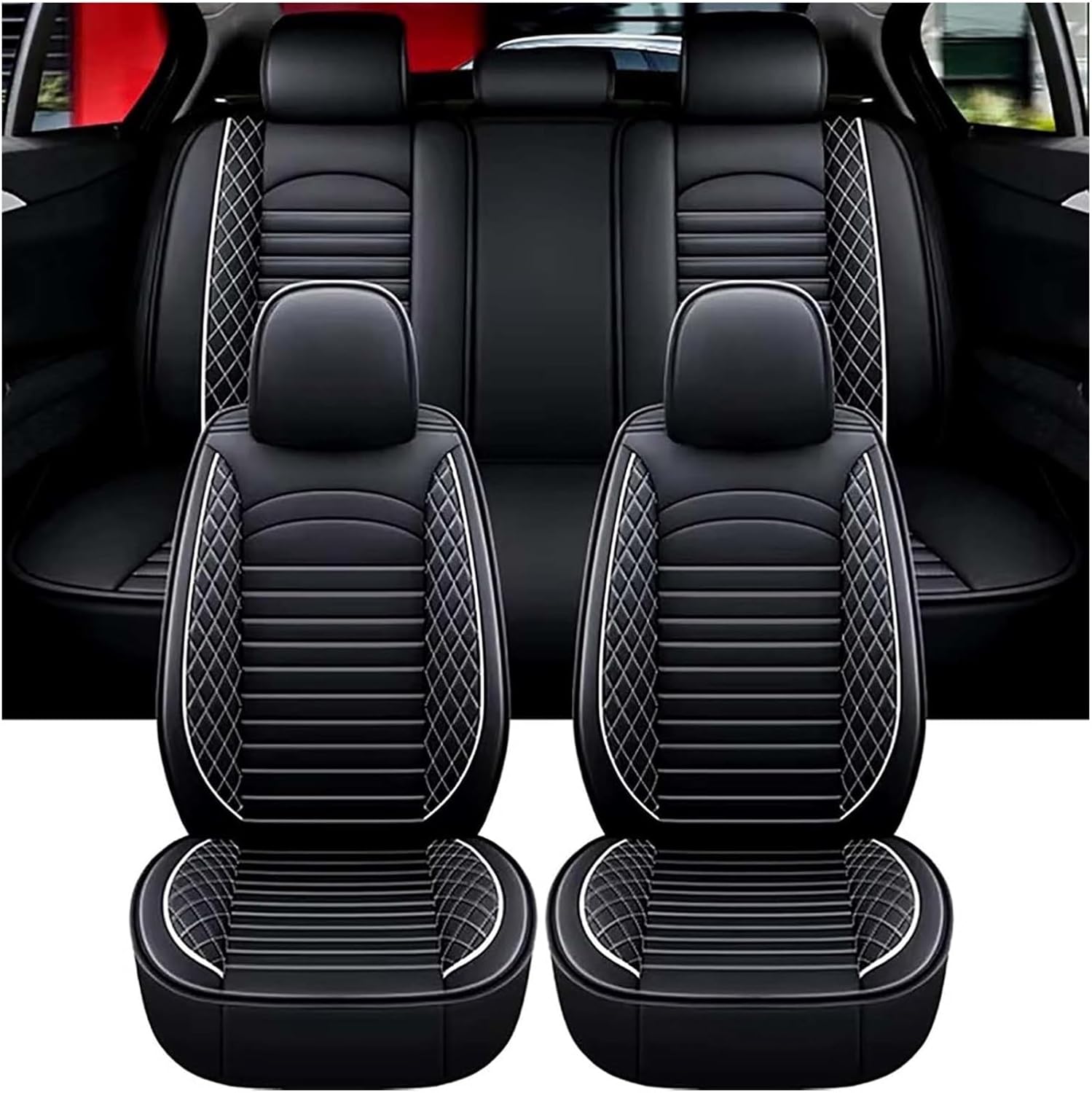 Car Seat Cover Full Sets For Hyundai Ioniq 5 2022-2023, 5 Seats ...