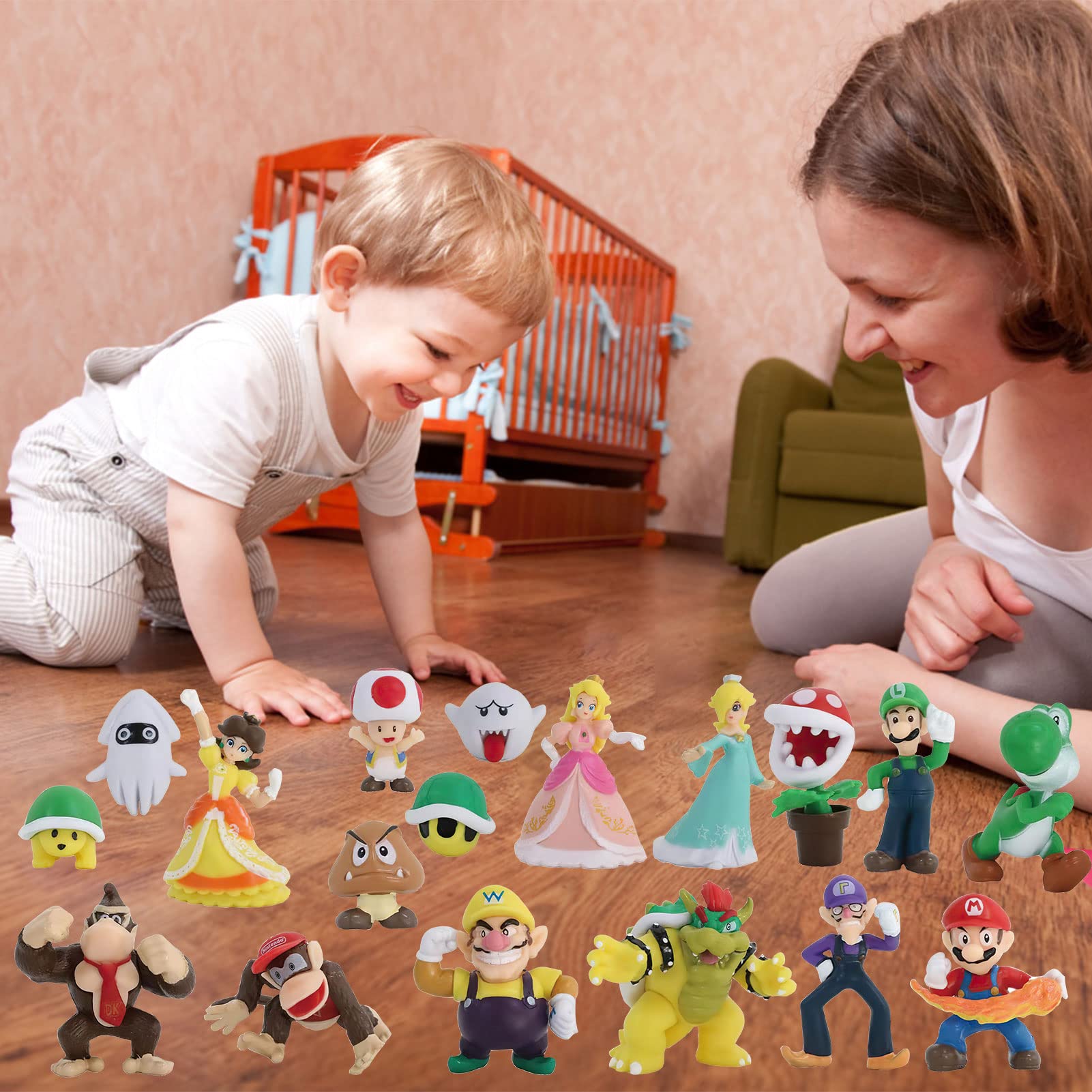 Amazon.co.jp: UKALOU スーパーマリオフィギュア 18個 おもちゃの