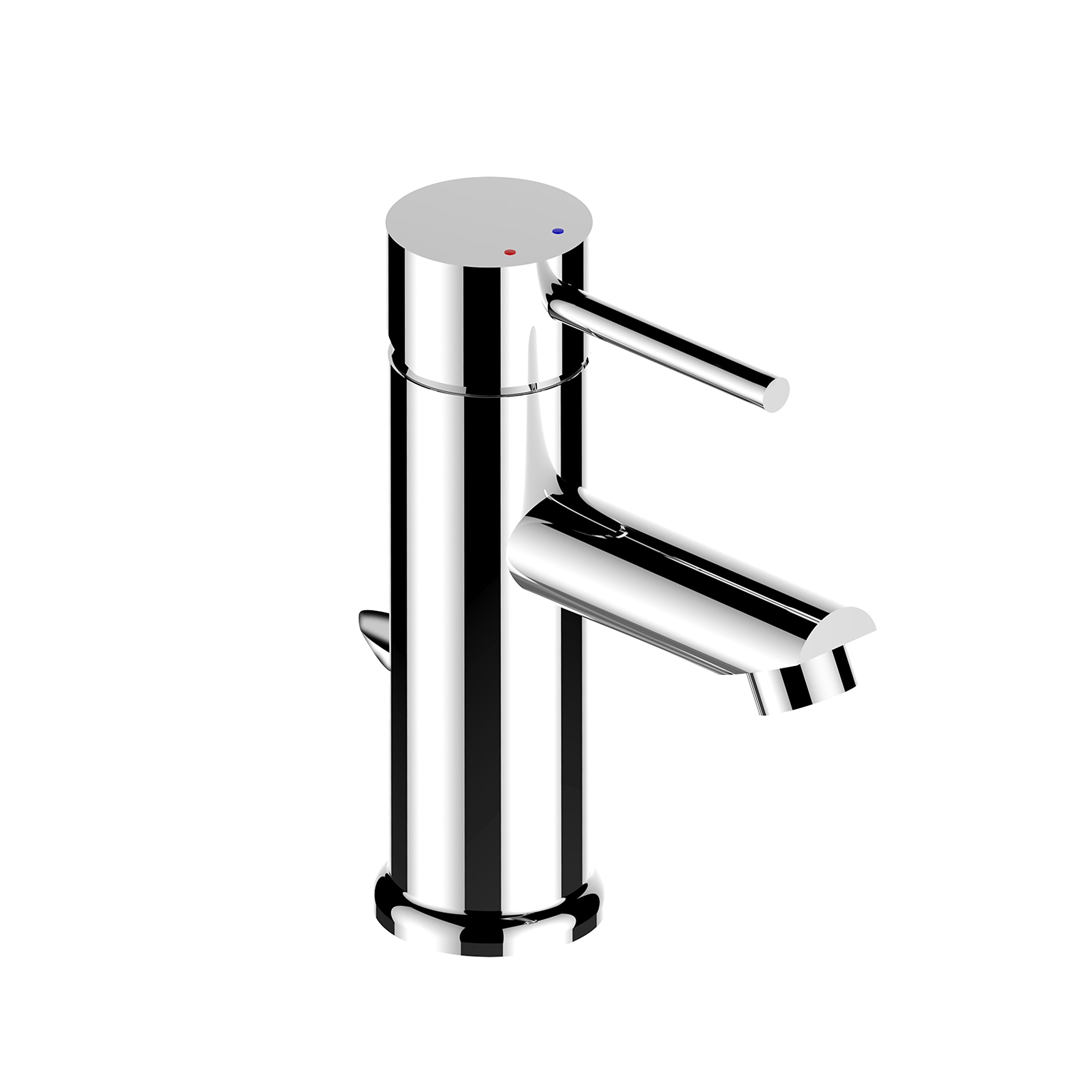 YOO.MEE Single Handle Basin Faucet w/Solid Brass in Chrome Finish