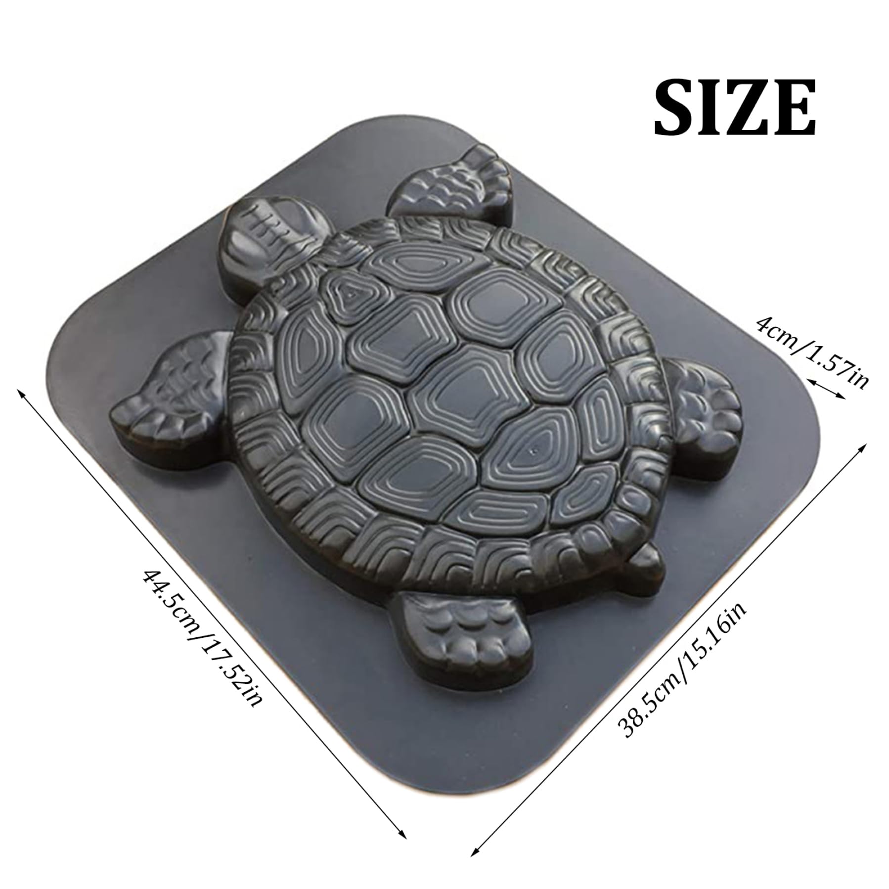 Trittsteinformen, Betonformen DIY einzigartige Schildkrötenform -Sprungbrettformen wiederverwendbarer personalisierter Gartendekorte Schildkröten -Pflasterform für das Handwerkstatue, Pfad, Betonform