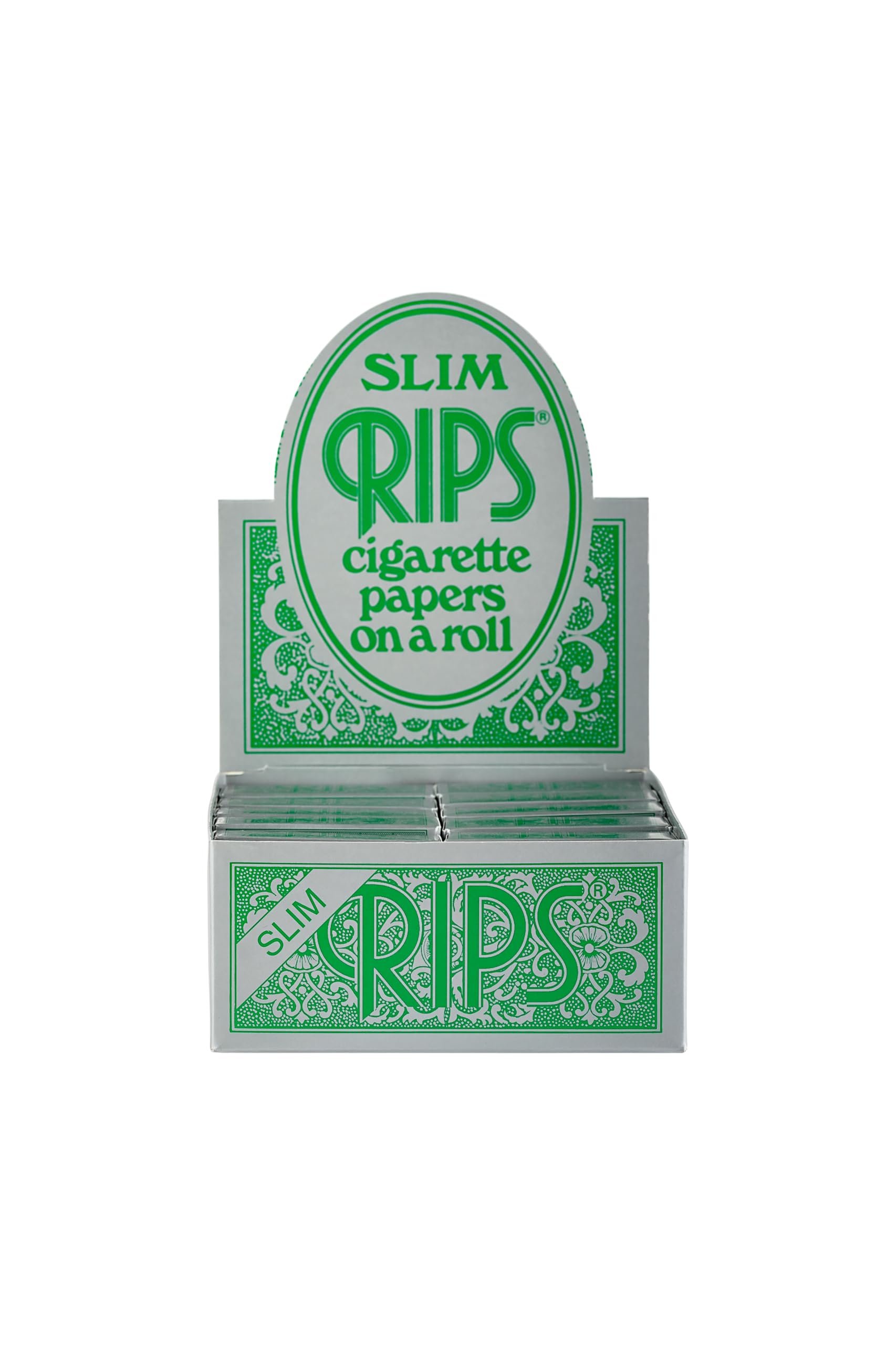 Rips Green Slim Cigarette Rolling Papers 24 Rolls