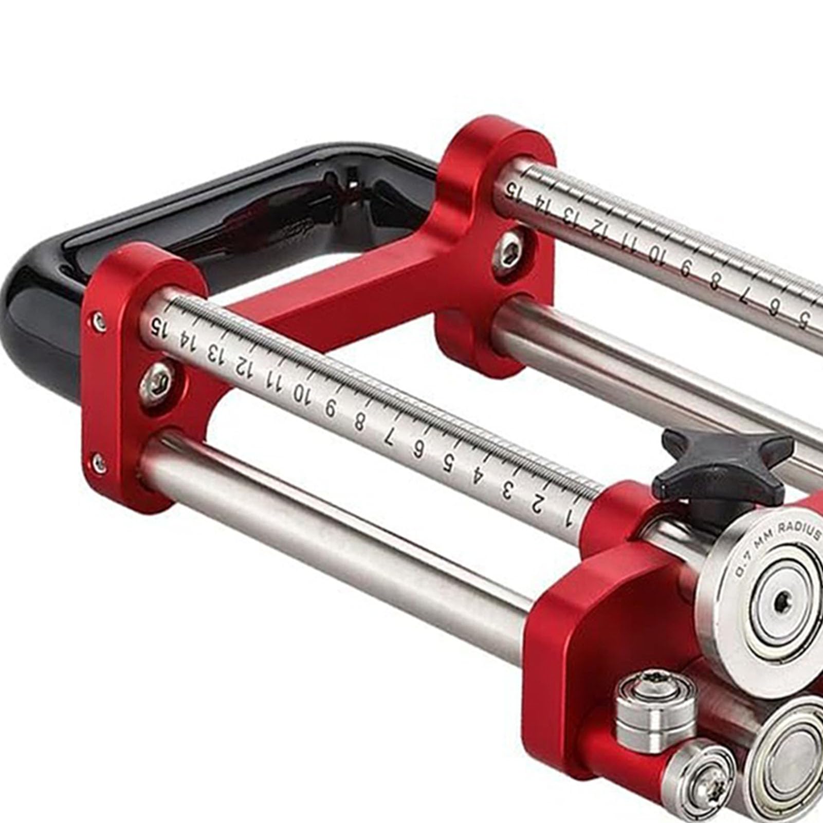 Dobladora de Rodillos de Chapa Metálica Portátil de 2 Estaciones con ángulo Ajustable de 0-100°: Ideal para Proyectos de Techado y Bricolaje, Dobla Hojas de 7 Mm a 180 Mm
