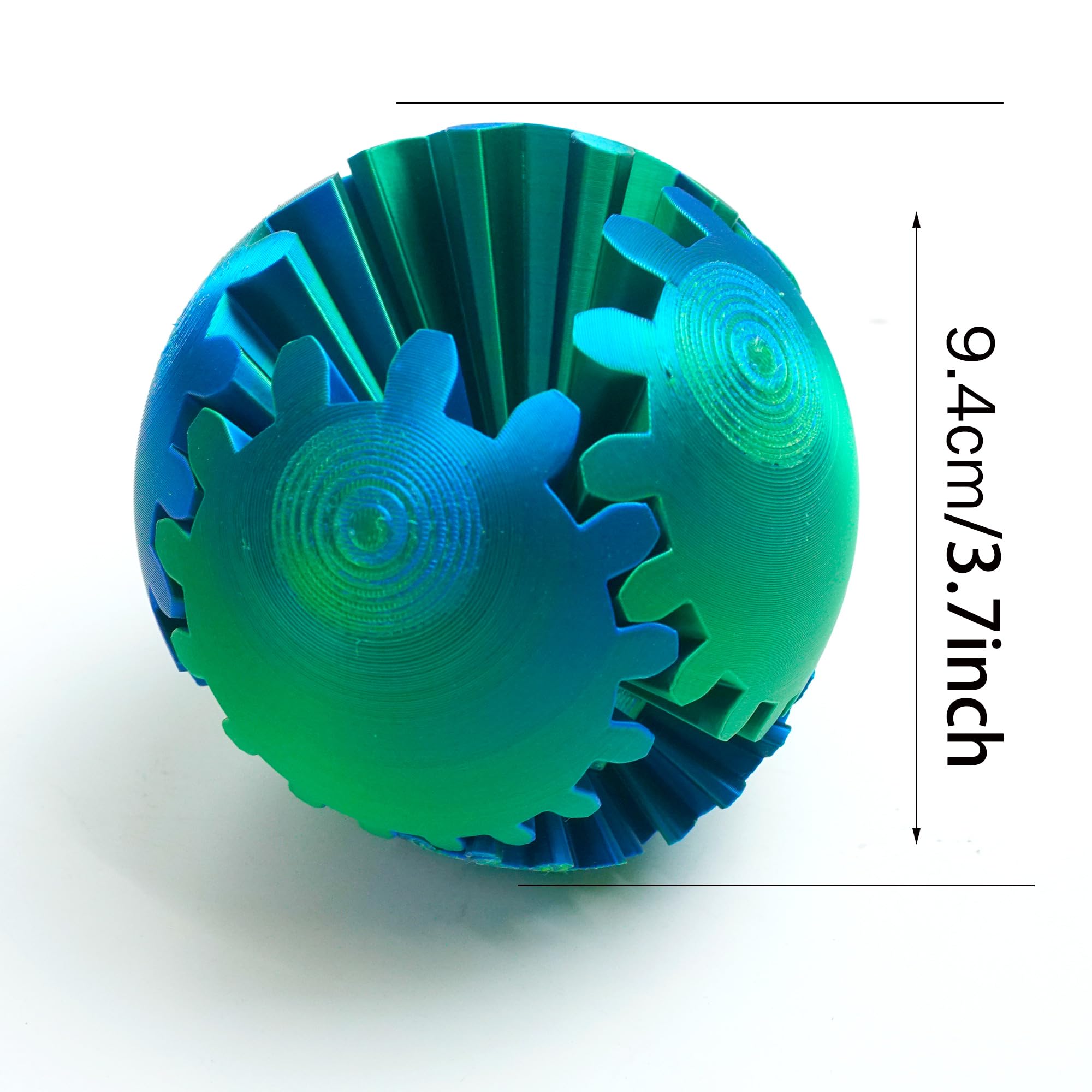 Pipihome Gear Ball – Bola De Engranajes 3D Impresa, Juguete Fidget Steampunk Para Aliviar Estrés Y Ansiedad