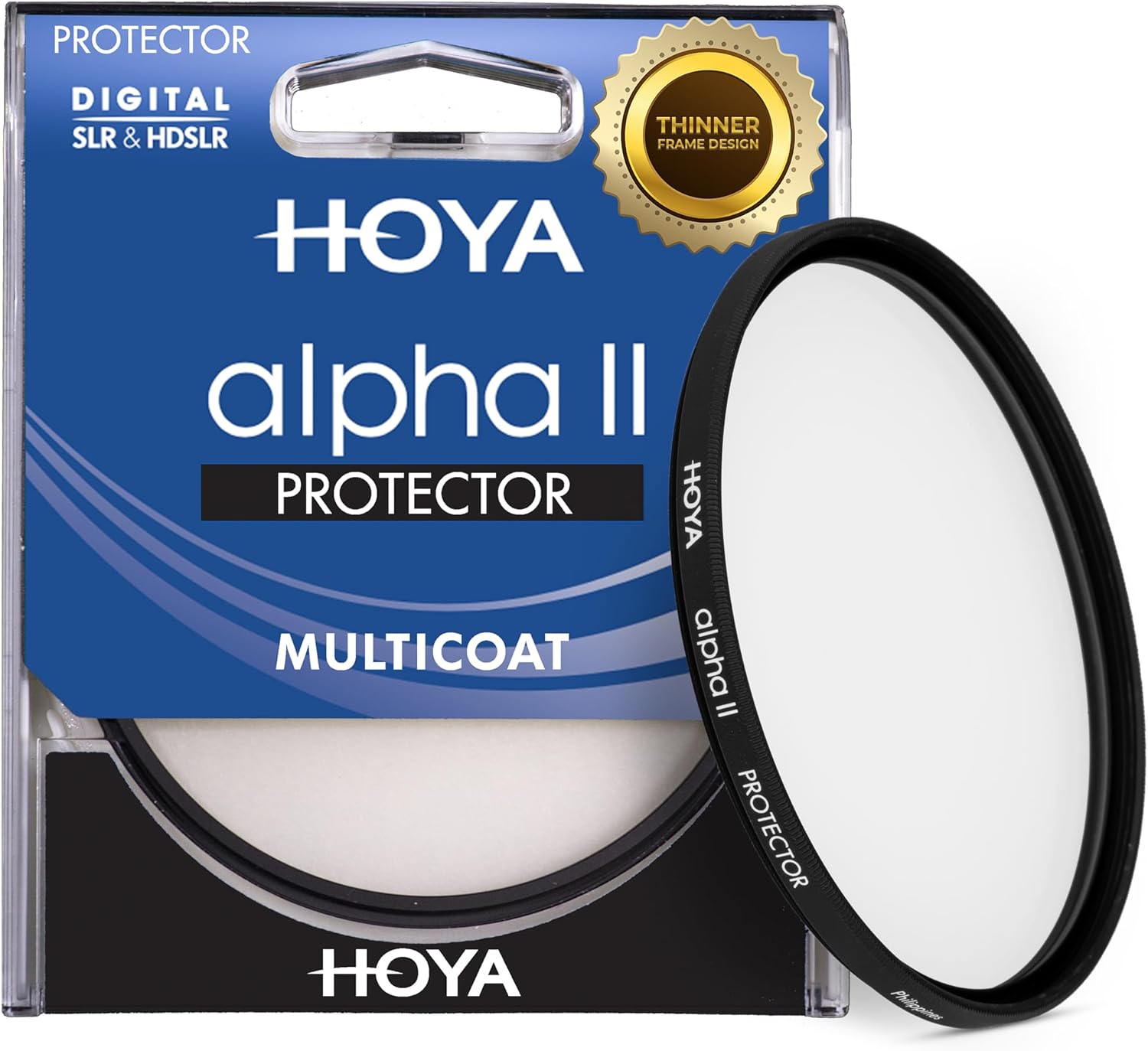 Hoya Alpha II MC Camera Lens Protector, 62mm Filter — Ideal for Beginners, Improved Glass, 93.7% Light Transmission, Thinner Frame, 6-Layer Hoya Multi-Coating for Enhanced Protection and Clarity