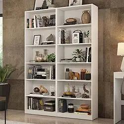 Kit Madesa com 2 Estantes Livreiro 6908 - Branco