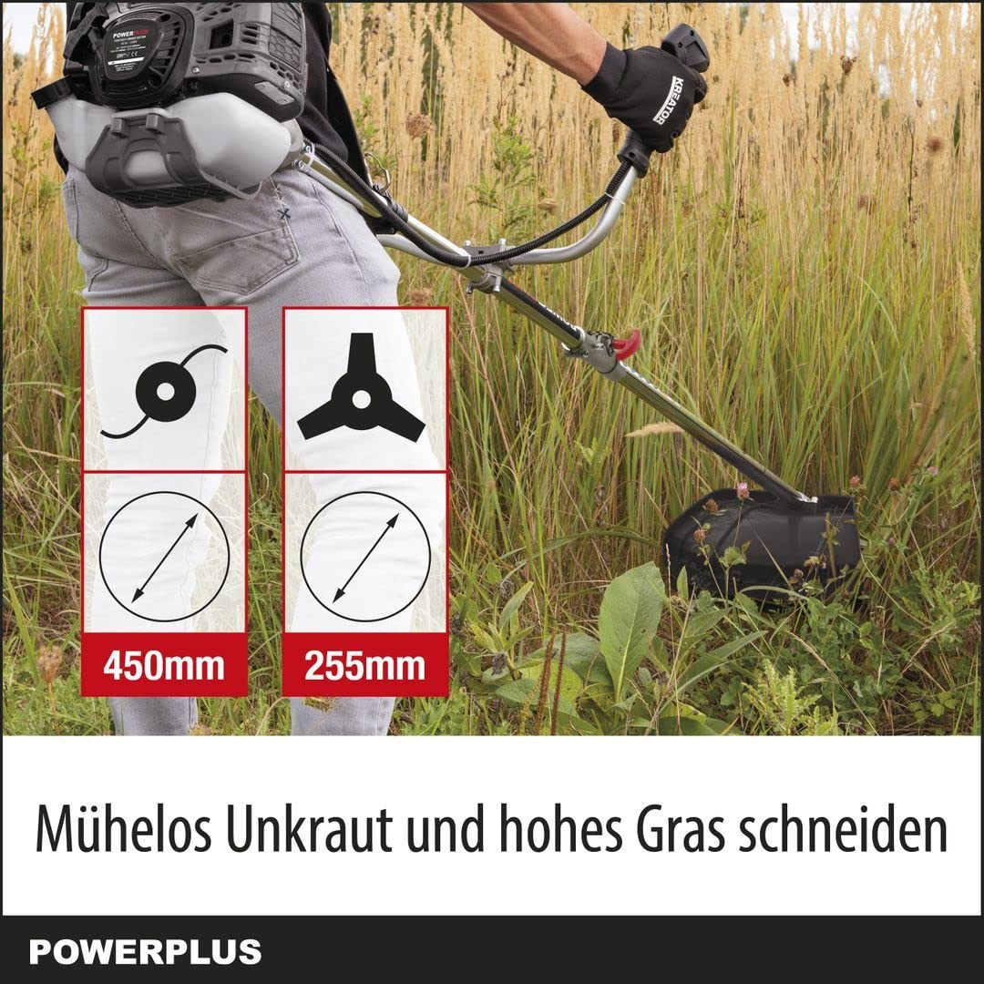DESBROZADOR JARD 42,7CC/43CM GAS. POWERPLUS MANILLAR DOBLE P
