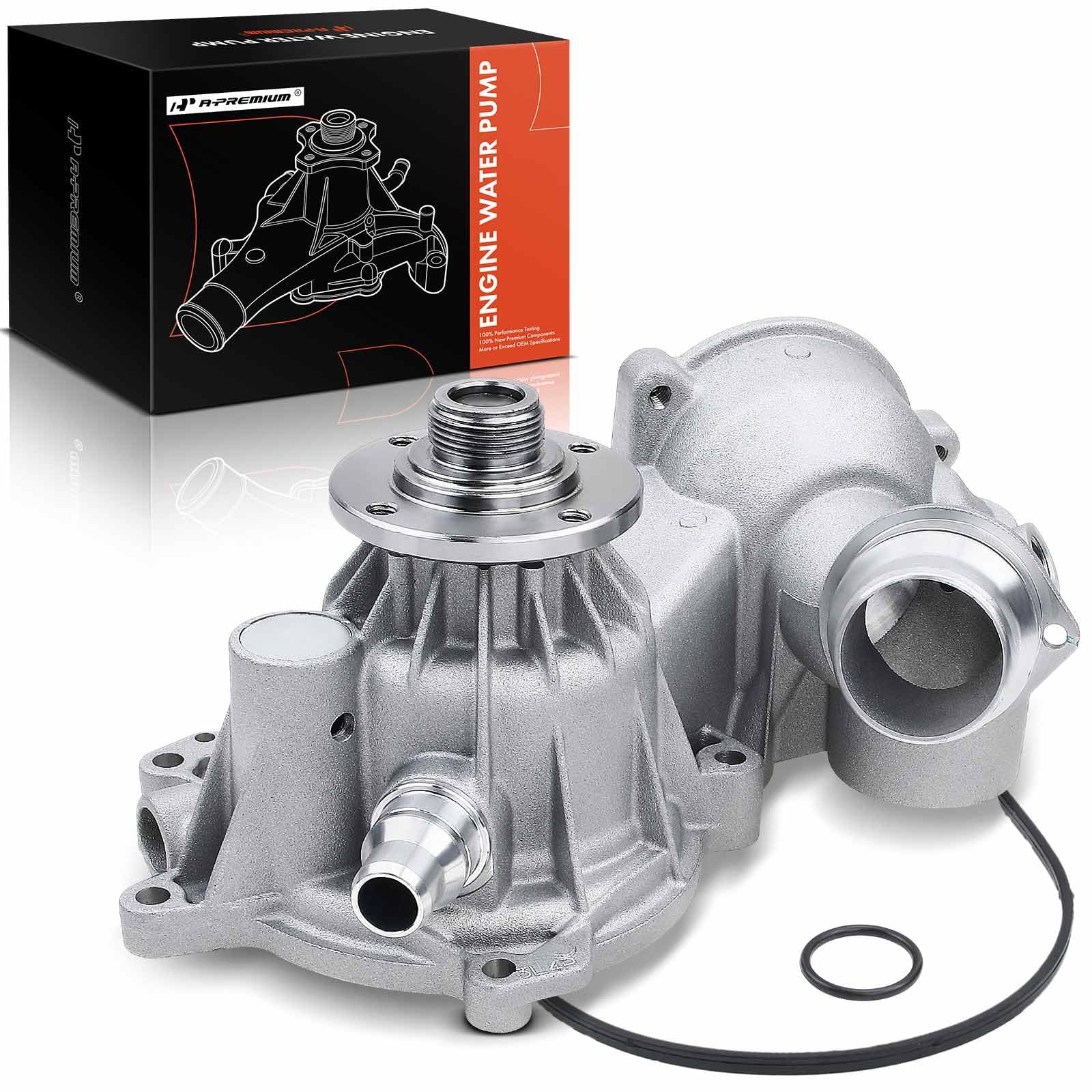 A-Premium Engine Water Pump with Seal Compatible with BMW 545i 645Ci 745i 745Li 2004-2005 Alpina B7 2007-2008 X5 2004-2006 V8 4.4L Gas