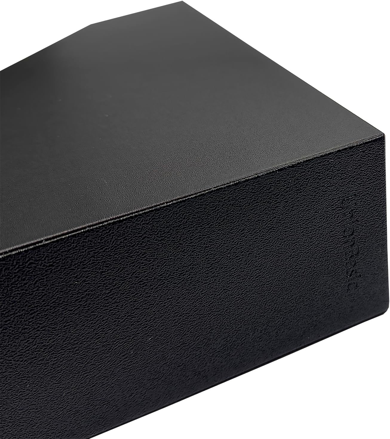 UnionBasic Magazine File Holder, Leatherette Desktop Document Organizer, Home Office Paper Holder File Storage Literature Sorter, Black