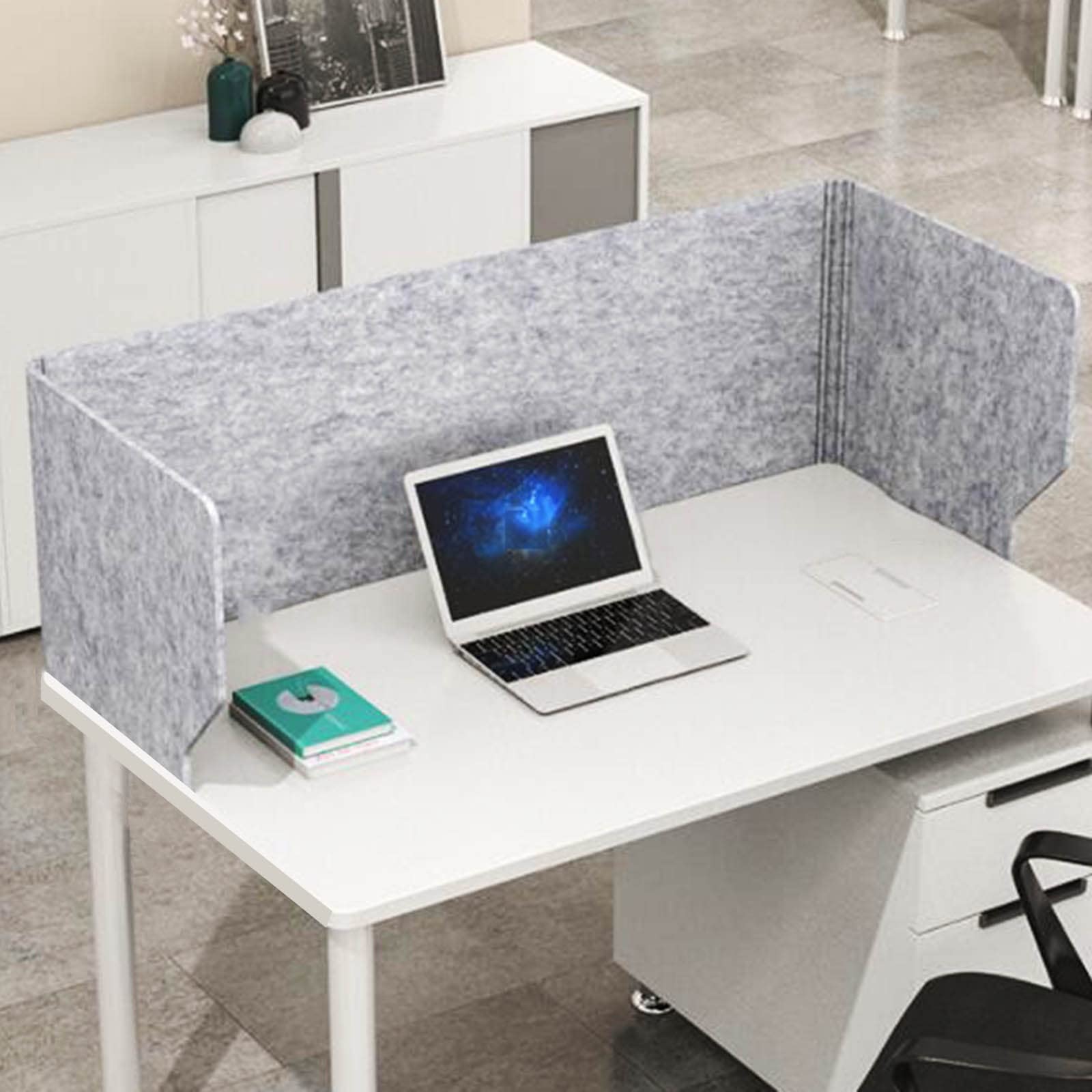 Schreibtisch-Trennwände Set – 4 Acryl-Trennwände, 60x40 Cm, Mit Verstellbaren Klemmen, Für Büro & Homeoffice