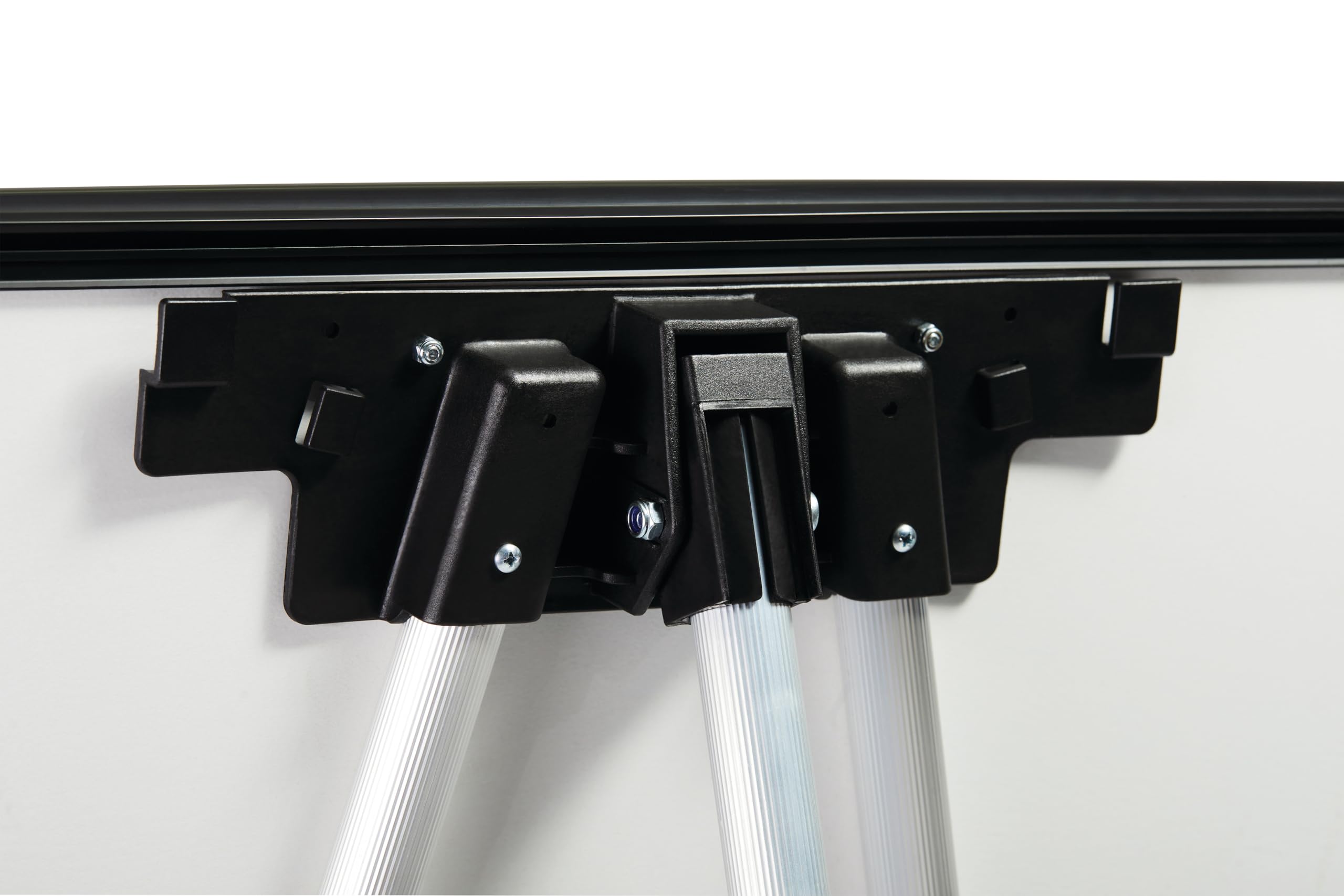 Bi-Office Lavagna Portablocco, Cavalletto Treppiedi Basic Non Magnetico, Cornice in Nero, Dimensioni Pannello Euro 700 x 1000 mm
