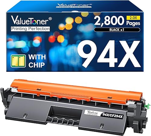 Valuetoner Cartucho de tóner de repuesto compatible para HP 94X CF294X High Yield 94A CF294A para usar con impresora Laserjet Pro MFP M148dw,