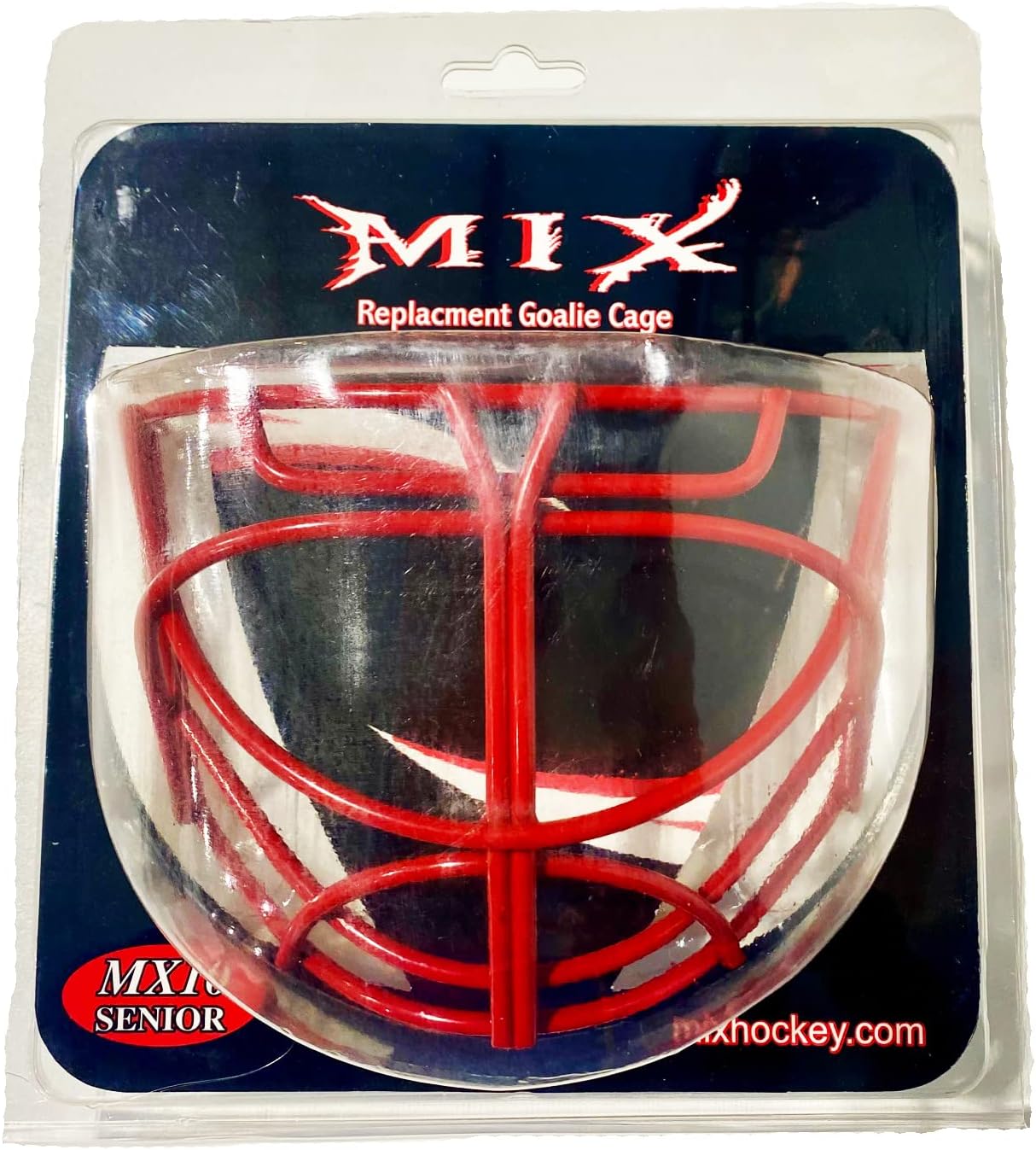 MX10 PRO Cat Eye Ice Hockey Goalie Cage (Non-Certified) (Royal Blue) : Sports & Outdoors
