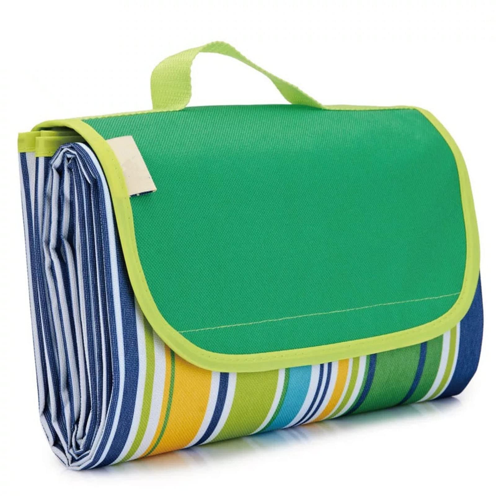 DOTBUY-SHOP Picnic Blanket Waterproof Sandproof Large Picnic Mat Outdoor Rugs Washable Foldable Lightweight Beach Blanket Beach Mat for Beach Travel Camping Garden Patio (Green,145x200cm)