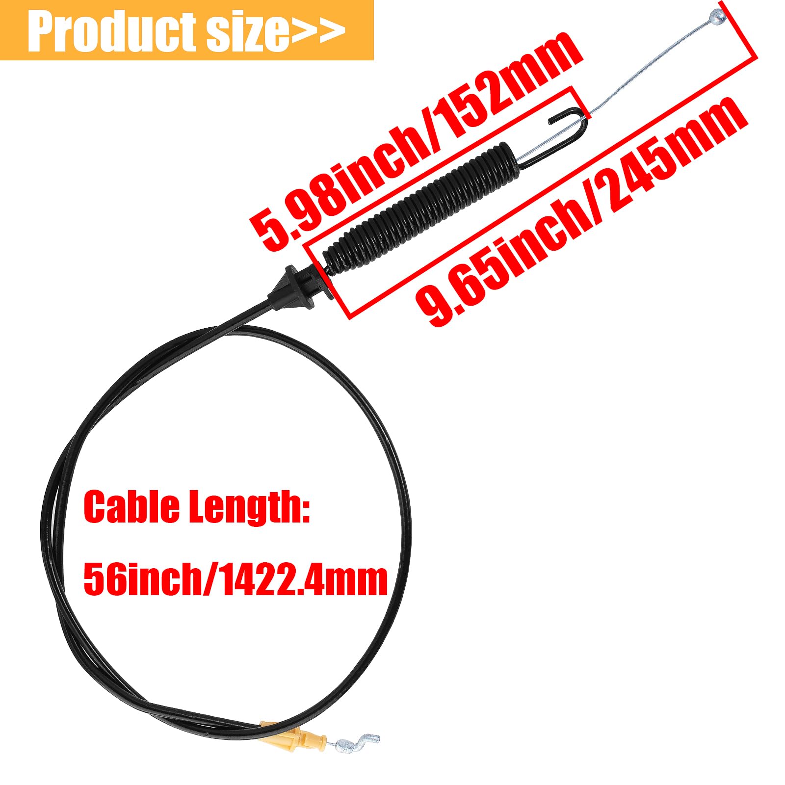 Cable De Embrague Para Cortacésped MTD: Compatible Con 746-04173E, 04173D, 04173C Y Más