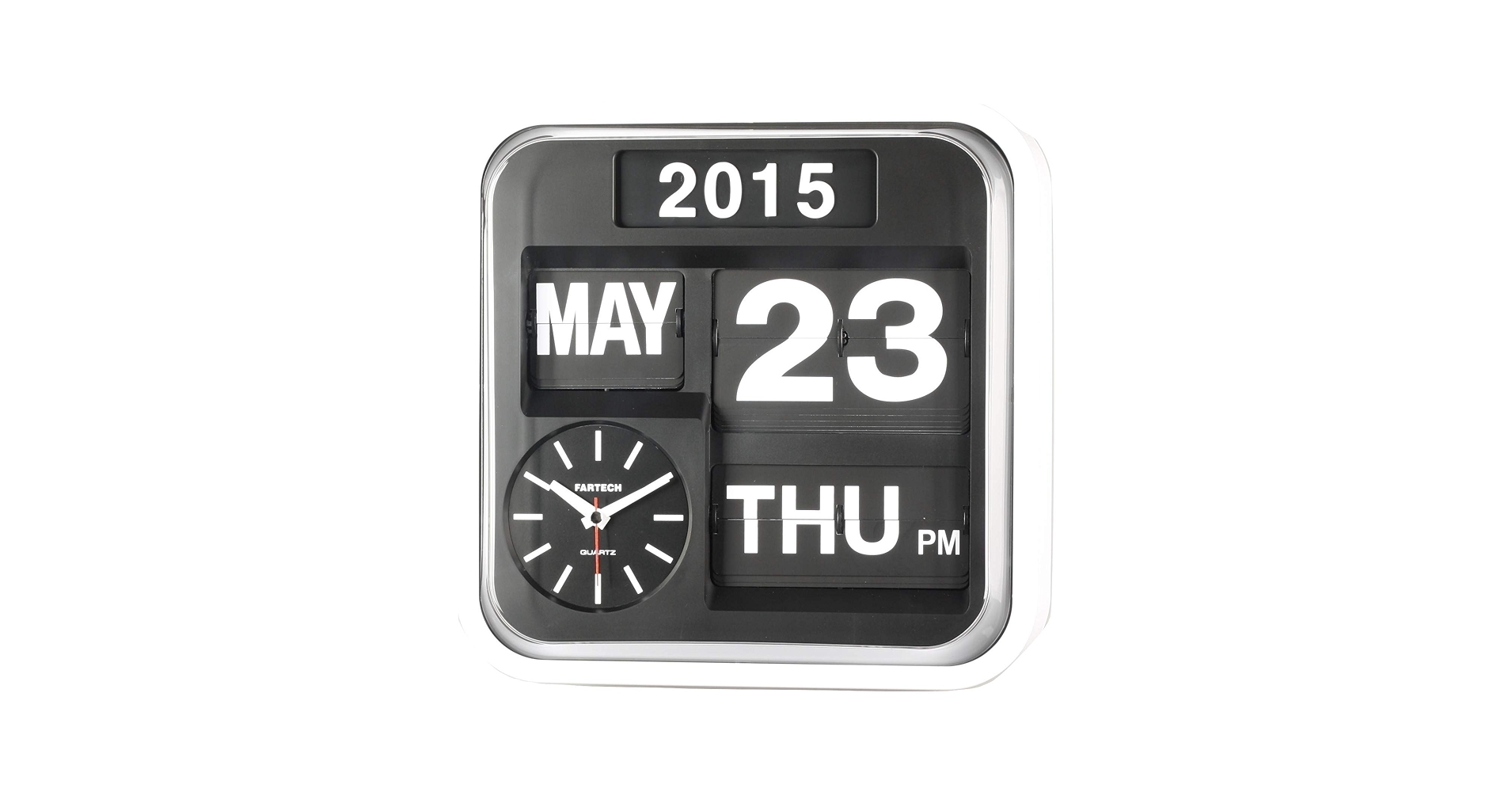 カレンダー・スケジュール Fartech Wall Flip Clock (M) Amazon.com: FARTECH Auto Calendar Flip Clock AD-640