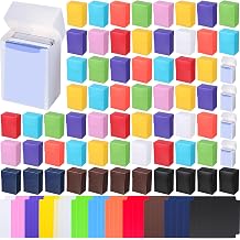 Leyndo 100 Pack TCG Cards Deck Boxes Trading Card Storage Box, Large Capacity with Dividers, Fits 80+ Cards Collectible Games Storage Organizer Cases, Colorful
