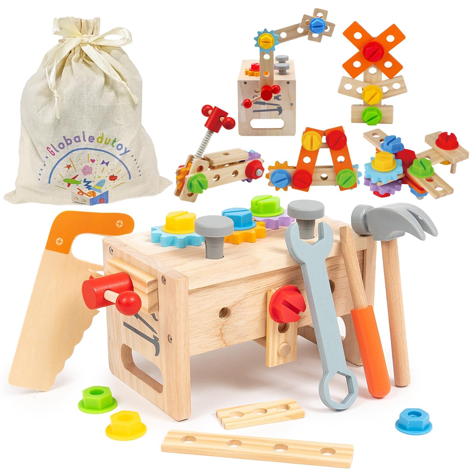 Amazon | 【木製】大工さんキット モンテッソーリ 工具セット【知育の