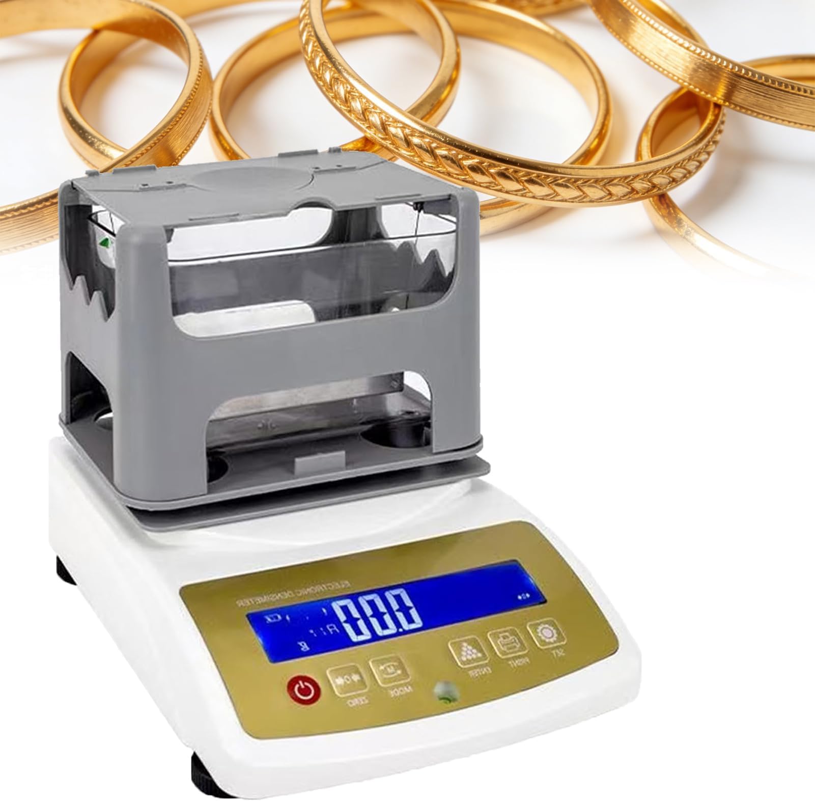 Gold Purity Tester Machine - High Precision Metal Analyzer for Accurate Testing of Gold, Silver, Palladium, Platinum - Density Meter for Jewelry and Bullion