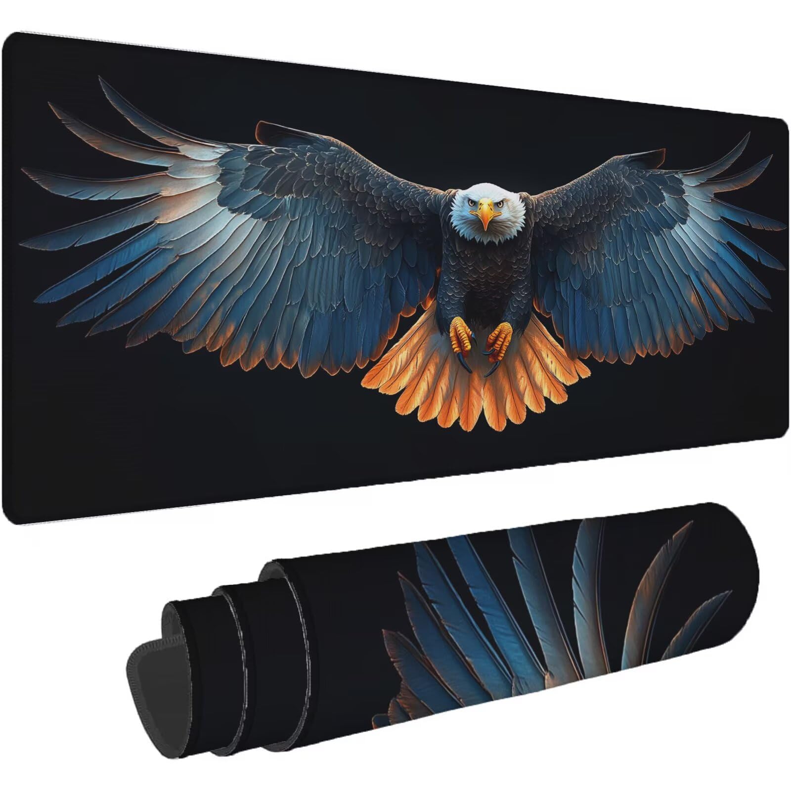 Podkładka pod mysz XXL 1600 x 800 mm brązowa podkładka pod mysz dla zwierząt podkładka pod mysz do gier antypoślizgowa gumowa podstawa zszyte krawędzie akcesoria biurowe do gier do biura i komputera