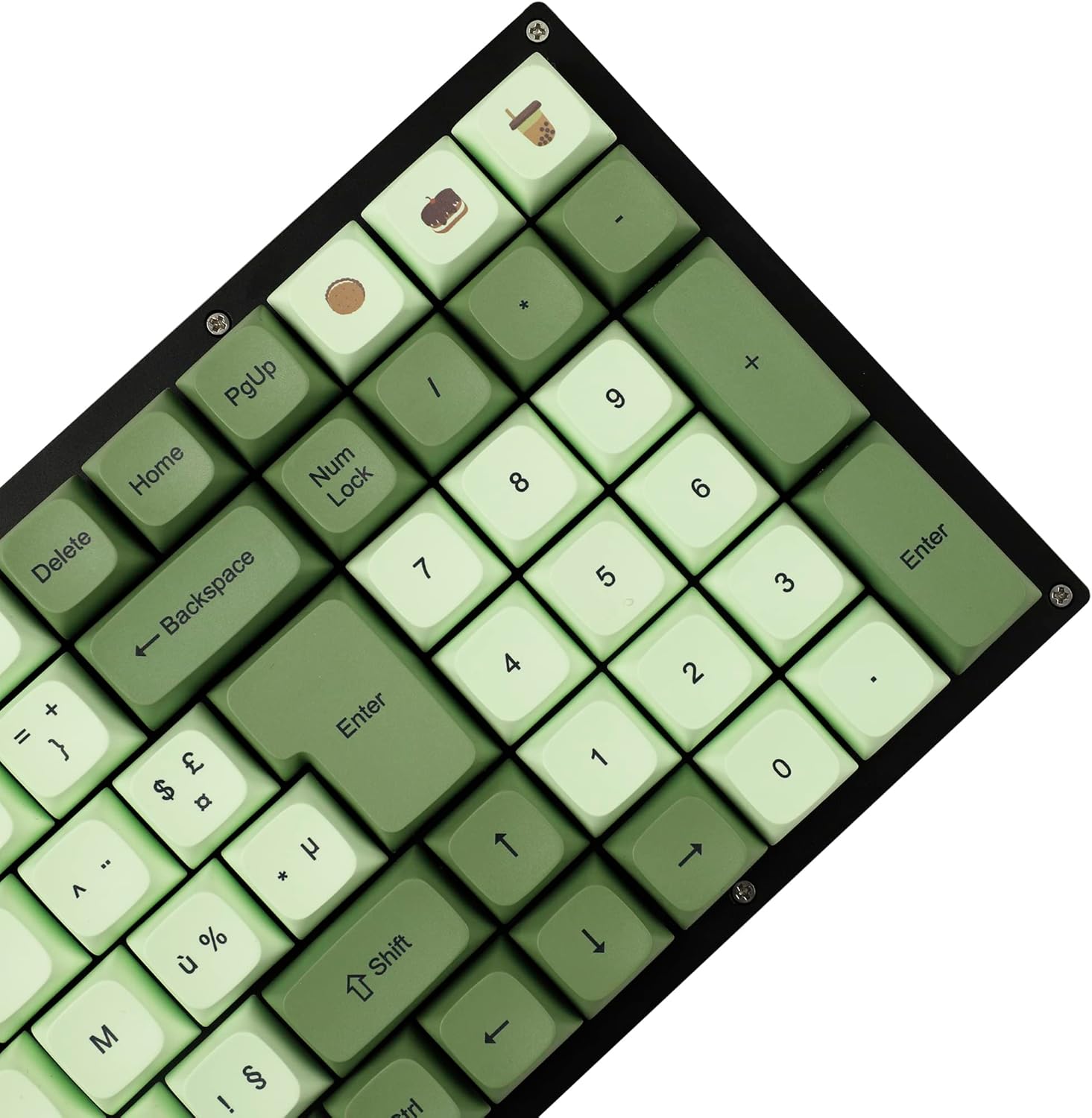 Matcha Dye Sub ZDA PBT Keycap XDA V2 German French Spain ISO Keycaps for MX Keyboard 104 87 61 96 KBD75 80 GK64 68 Keychron