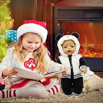 Doll Clothes For 18 Inch Baby Dolls, Sweet Outfits Jumpsuit Top