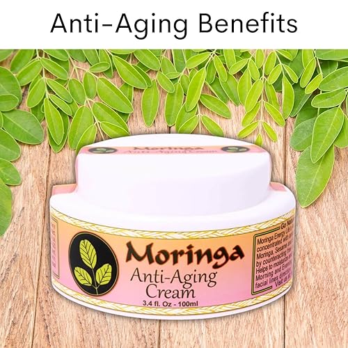 Miniatura 6 de Moringa Energy Life Crema antienvejecimiento Moringa 13 potentes hierbas ayurvédicas de antioxidantes concentrados, aceites virgenes ricos en