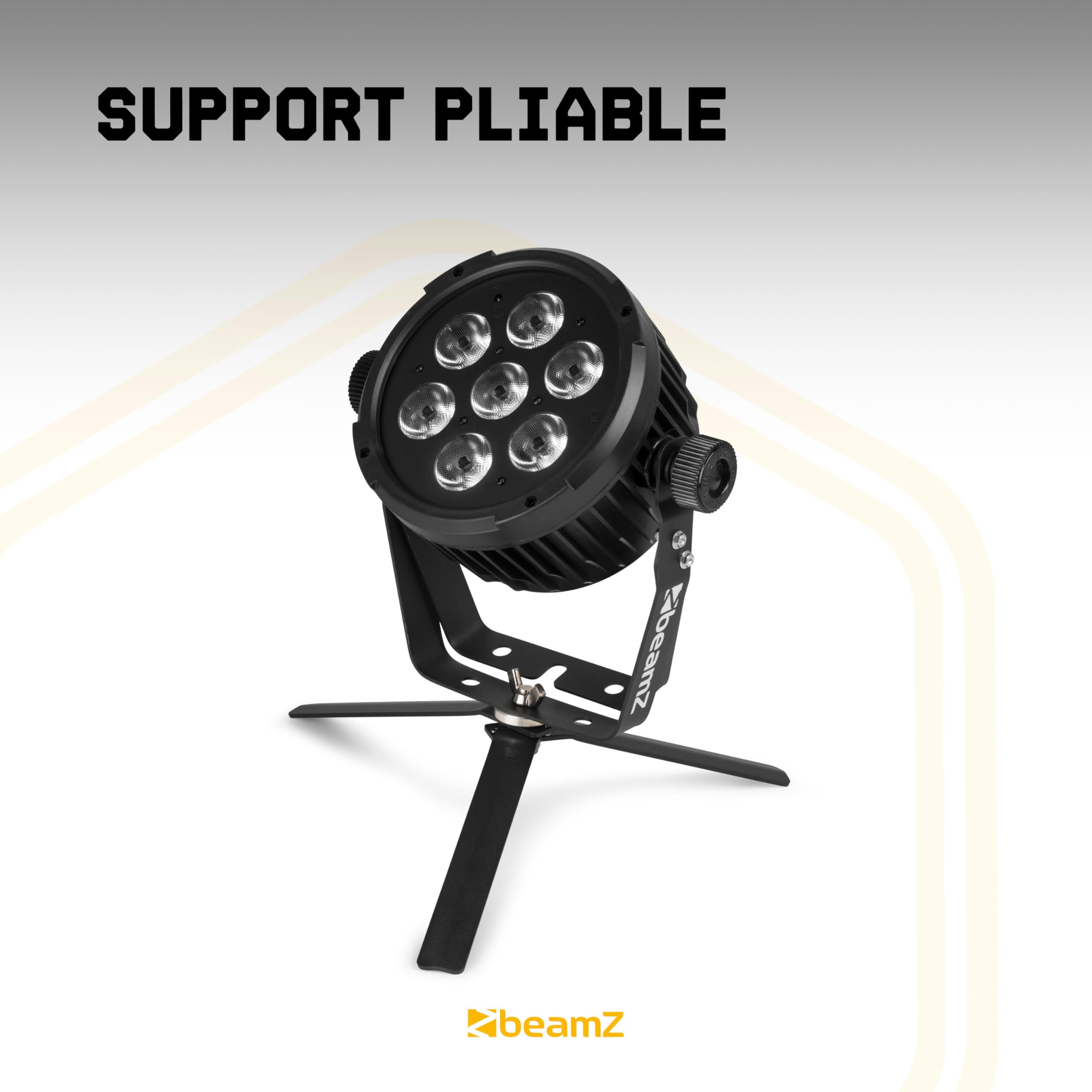 BeamZ Trépied Universel pour Projecteur PAR LED FST2 - Support Pliable, Idéal pour Positionner Parfaitement des Projecteurs ou des Jeux de Lumière