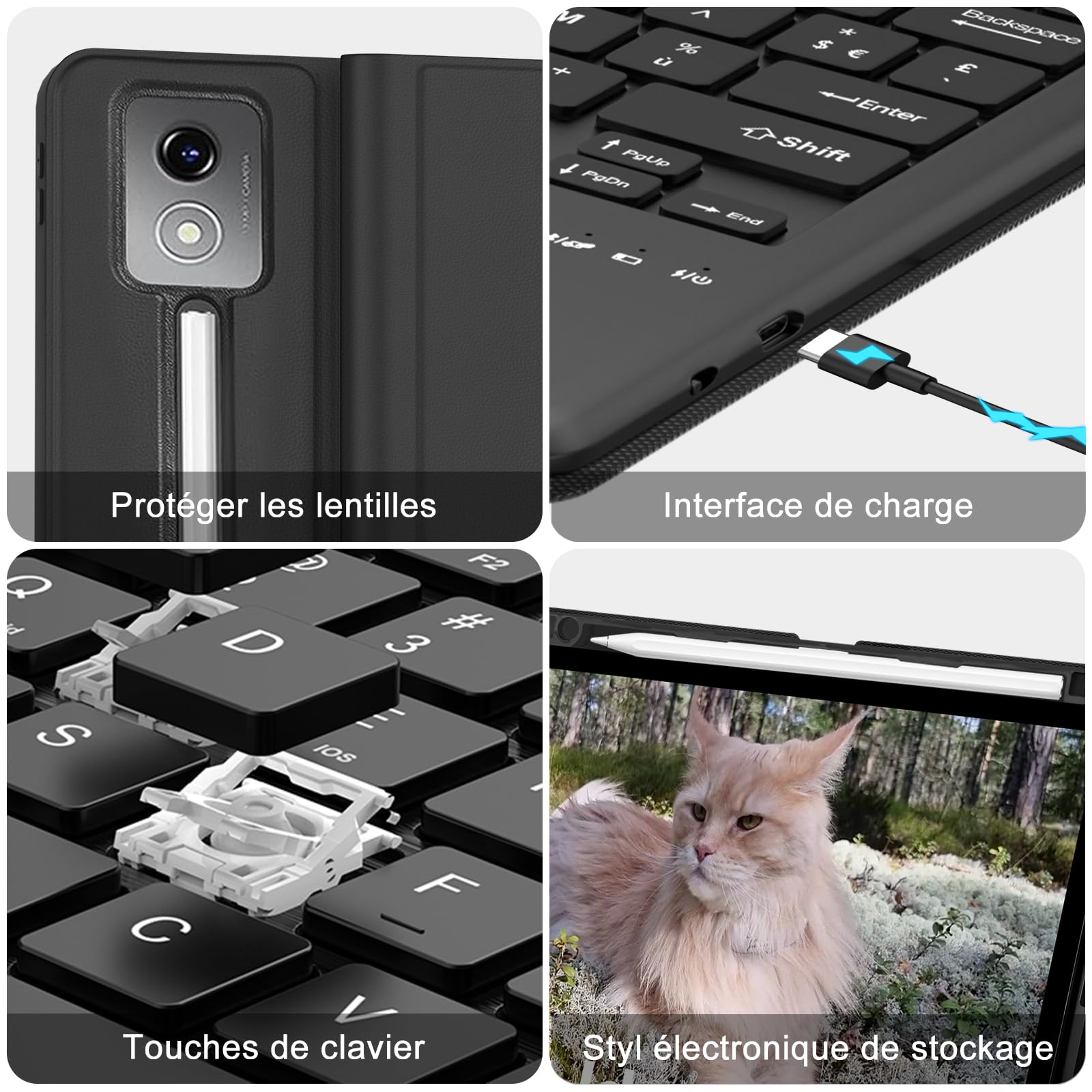 Coque Clavier pour Lenovo Idea Tab Pro 12.7" 2025 (TB373FU/ TB375FC)