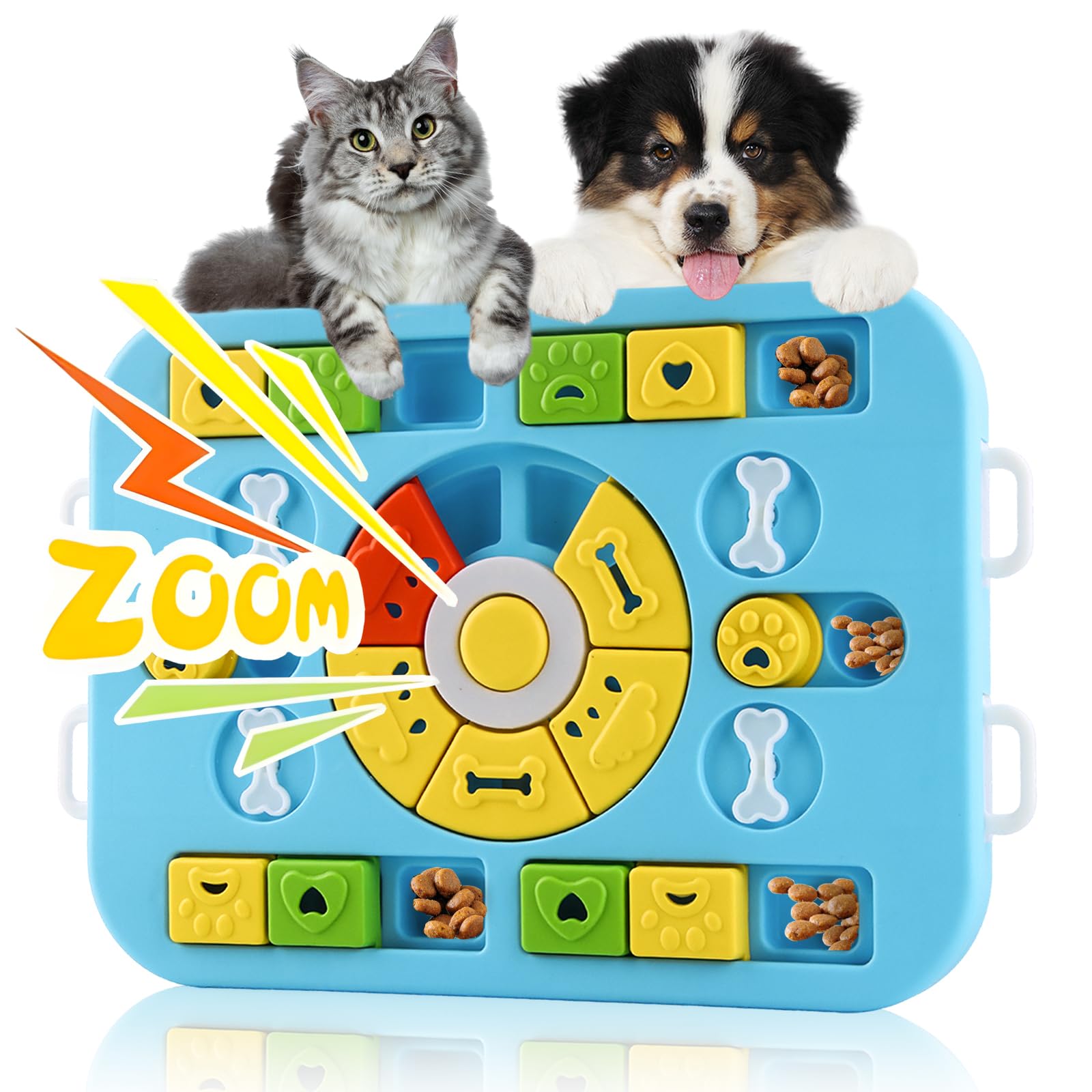 panemy Juguete para perros inteligencia, Juguetes para Perros de Comida Lenta, Puzzle Alimentador Lento para Perros, juguete interactivo perro, comedero perro antivoracidad para Perros,Cachorros,Gatos