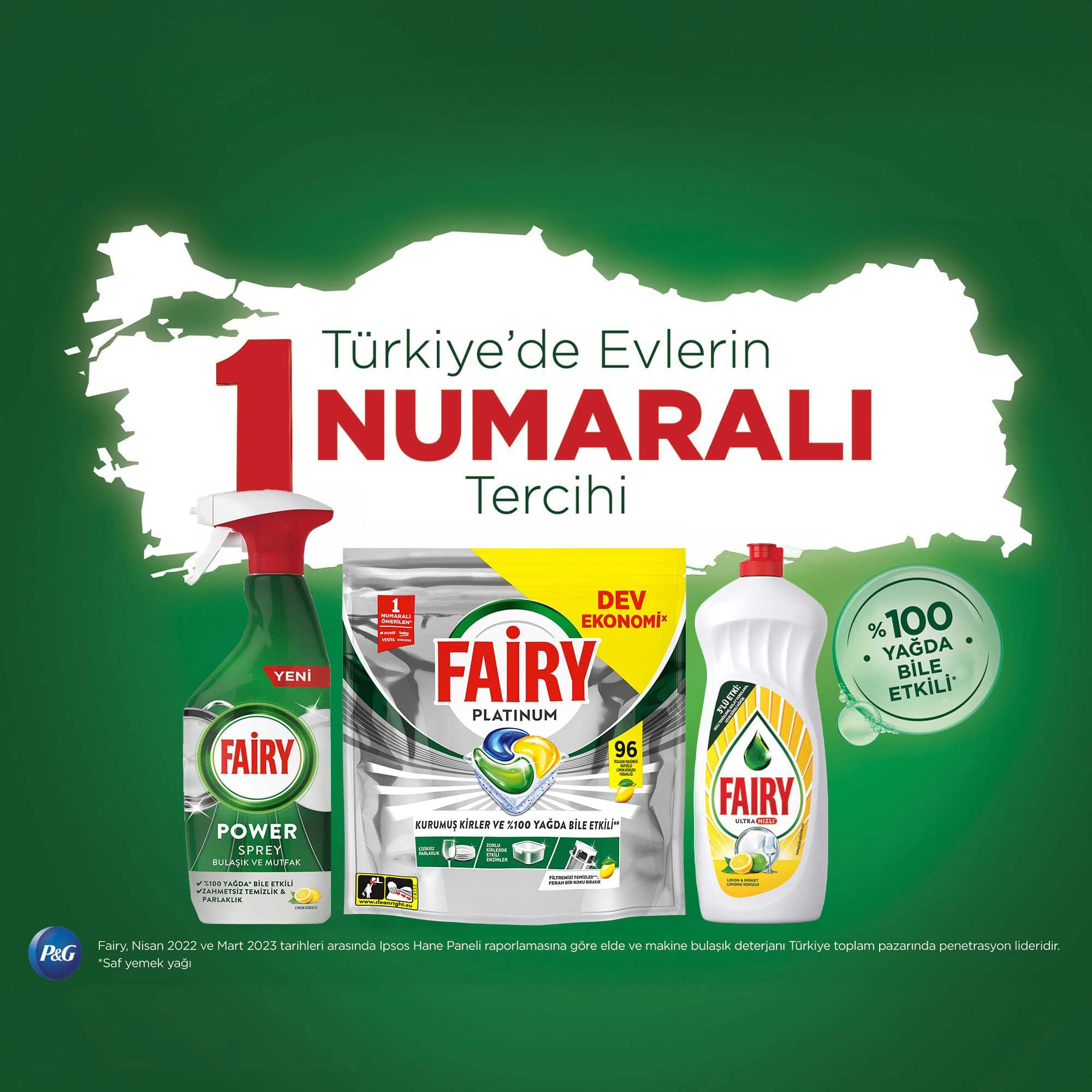 Fairy Platinum Bulaşık Makinesi Deterjanı Kapsülü/Tableti 96 Yıkama Limon Kokulu