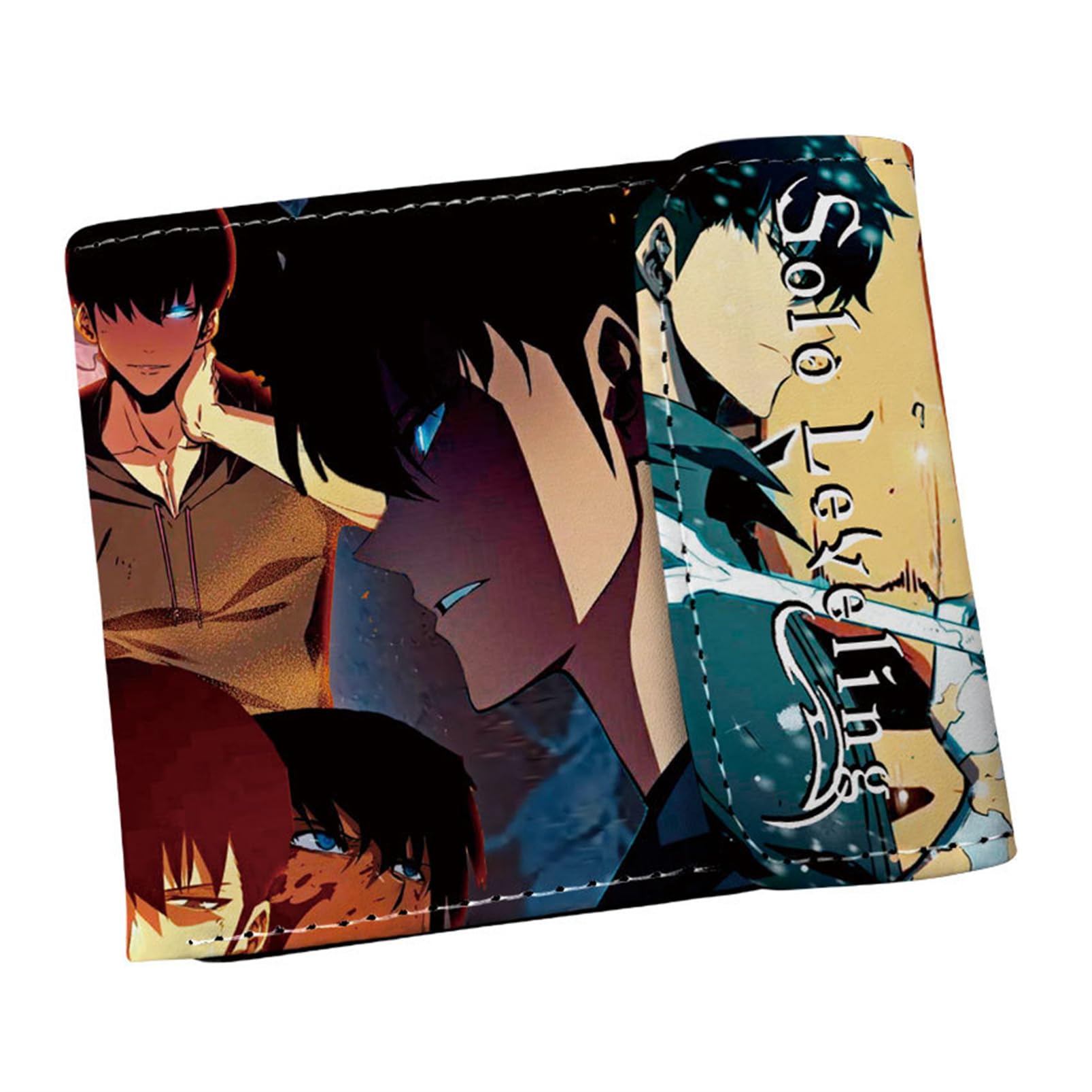 ISaikoy Anime Solo Leveling Wallet Bifold Credit Card Case Passport ID Card Holder 4