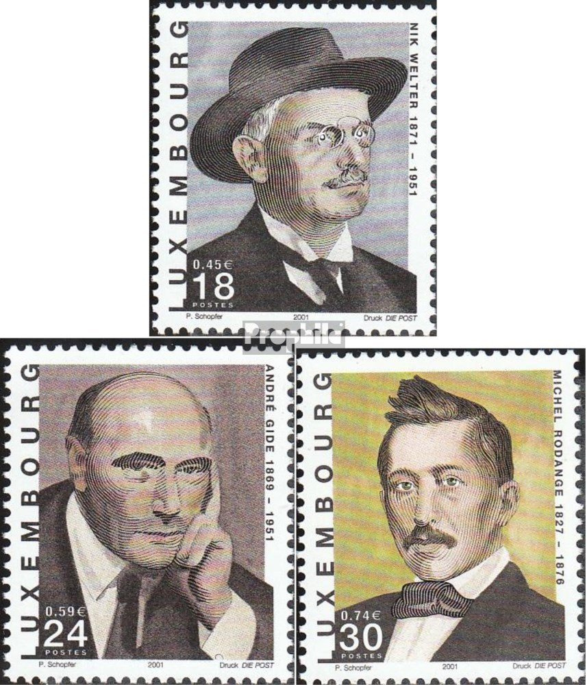 Prophila Collection Luxemburg Briefmarken – 2001 Rettungskräfte, Komplett Postfrisch MNH