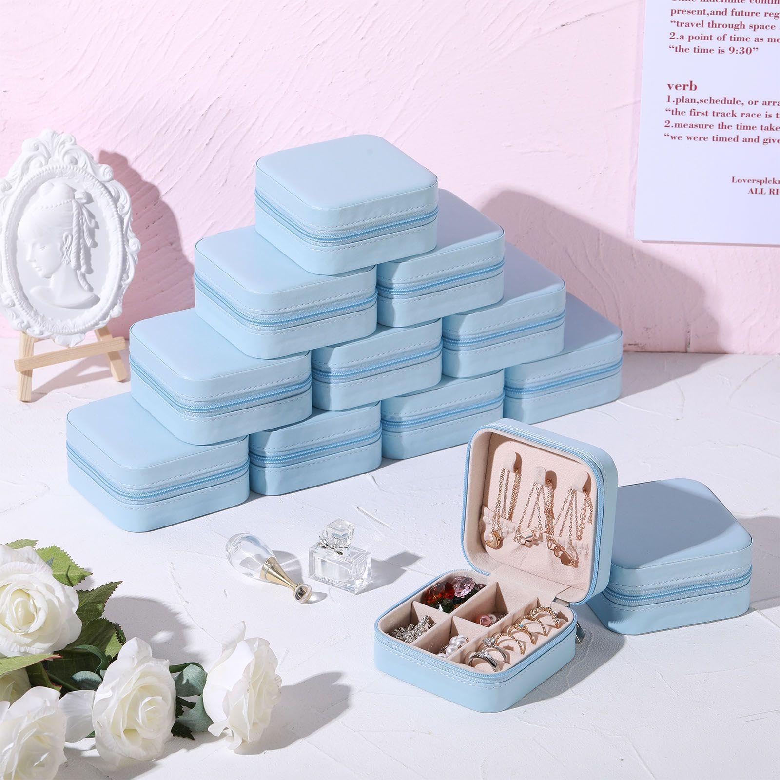 Amazon.com: Canlierr Travel Jewelry Case, Small PU Leather Boxes