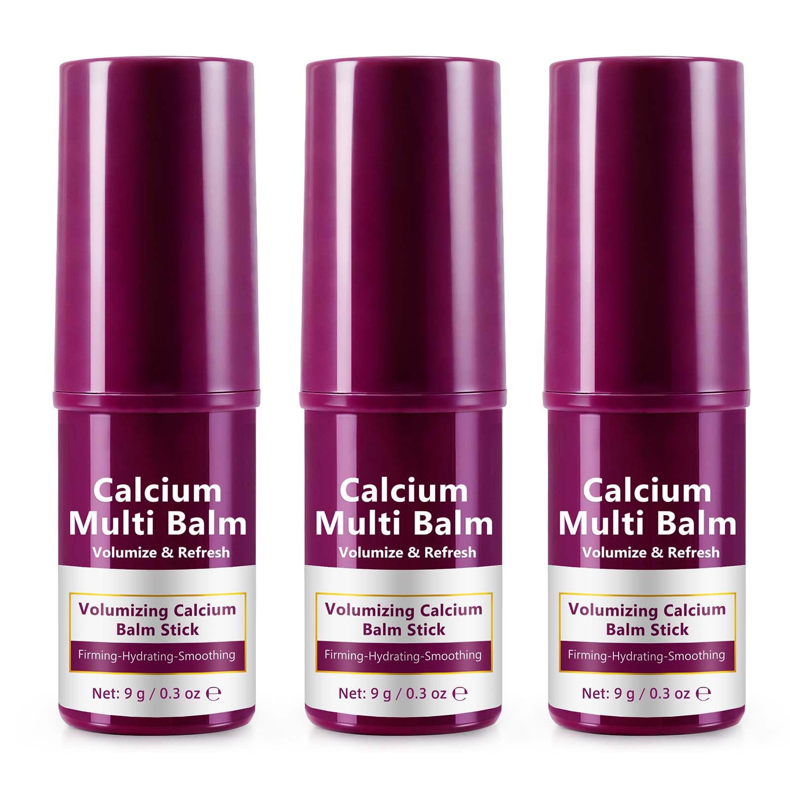 Calcium Multi Balm - Mit Kollagen angereichert | Verleiht der Haut mehr Volumen und Frische | Anti-Ageing & Firming Skincare Stick Feuchtigkeitsspendende Pflege | Mehrzweck-Feuchtigkeitsbalsam (3pcs)