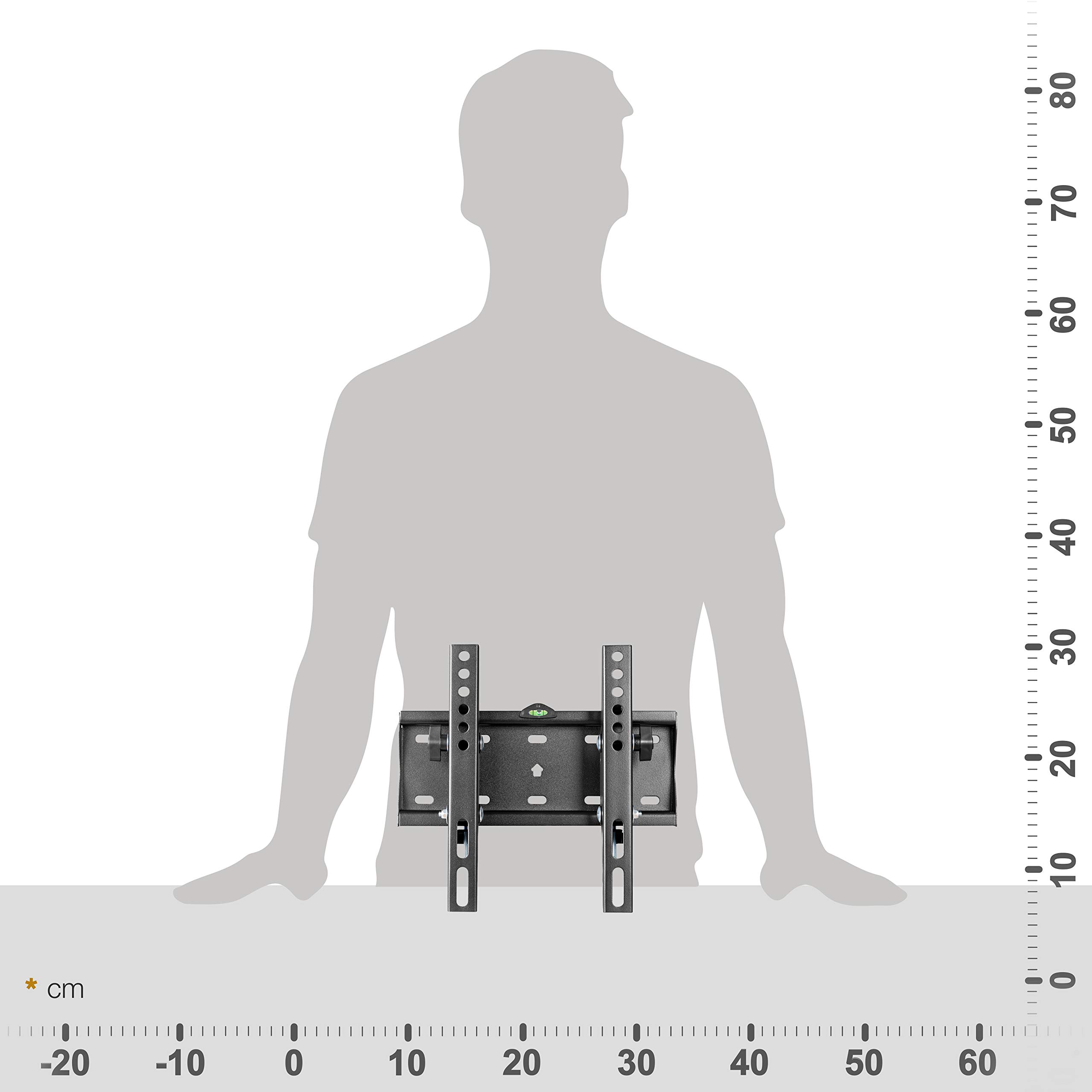 RICOO Supporto TV parete N2122 Inclinabile Fisso Televisore 23-42" (58-107 cm) Staffa universale Televisione LED/LCD/Curvo VESA 50 x 50-200 x 200