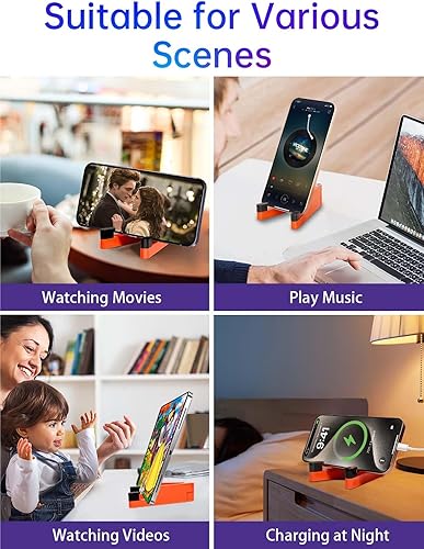 Miniatura 7 de Soporte de teléfono para escritorio, soporte plegable portátil para iPhone, soporte de teléfono celular de aluminio para escritorioviajes, soporte