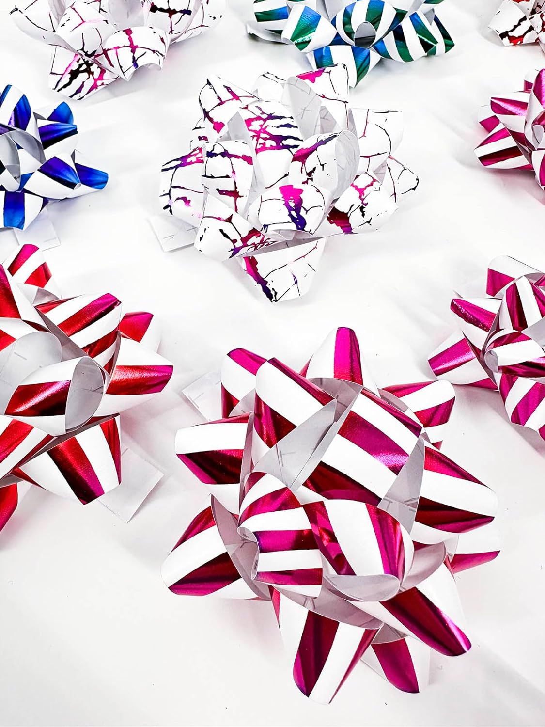 Rainbow Gift Bow Assortment (25Pcs Multicolour) Colorful Wrap Bows for Gift Wrapping,Multicolor Present Bows for Christmas, Birthday, Weddings, Baby Showers,Party - Image 7