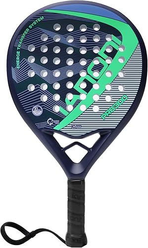 Vista 36 de IANONI Raqueta de pádel Superficie de Fibra de Carbono con Espuma EVA Memory Flex Core Padel Raquetas de Tenis Raqueta de Pádel T-PR8100