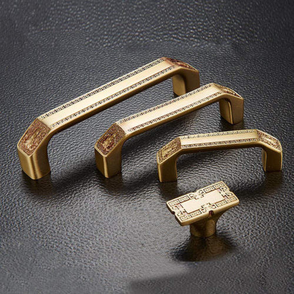 Doorknobs High Quality Classic Pure Copper Cabinet Handle/Pull Knob-Gold_64