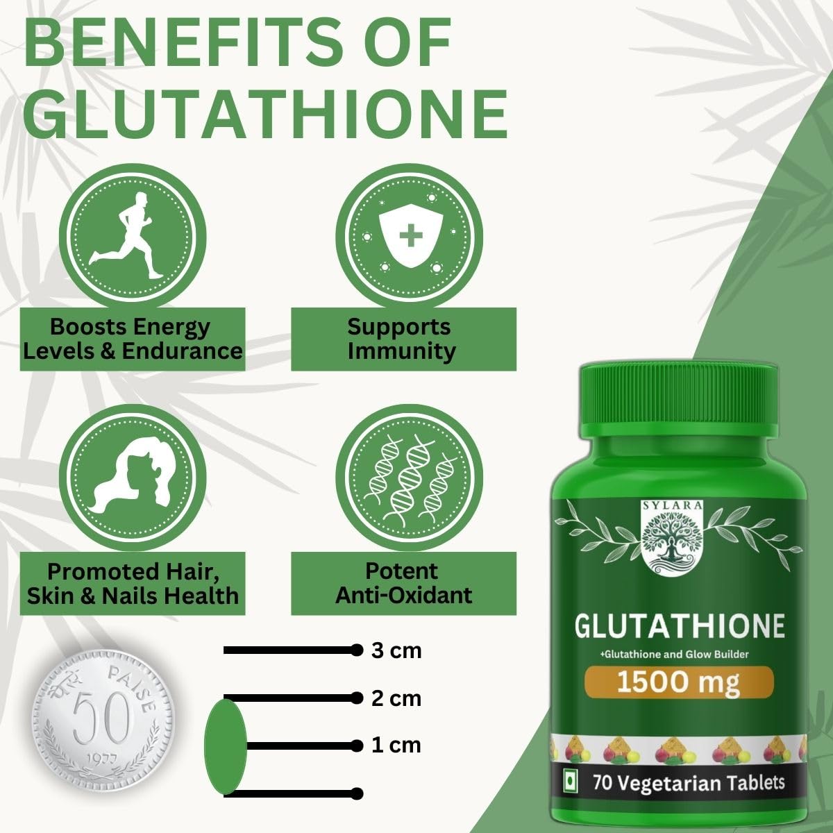sylara glutathione tablets Sylara 1500 Mg Glutathione Tablets For Skin Whitening 70 Tablets