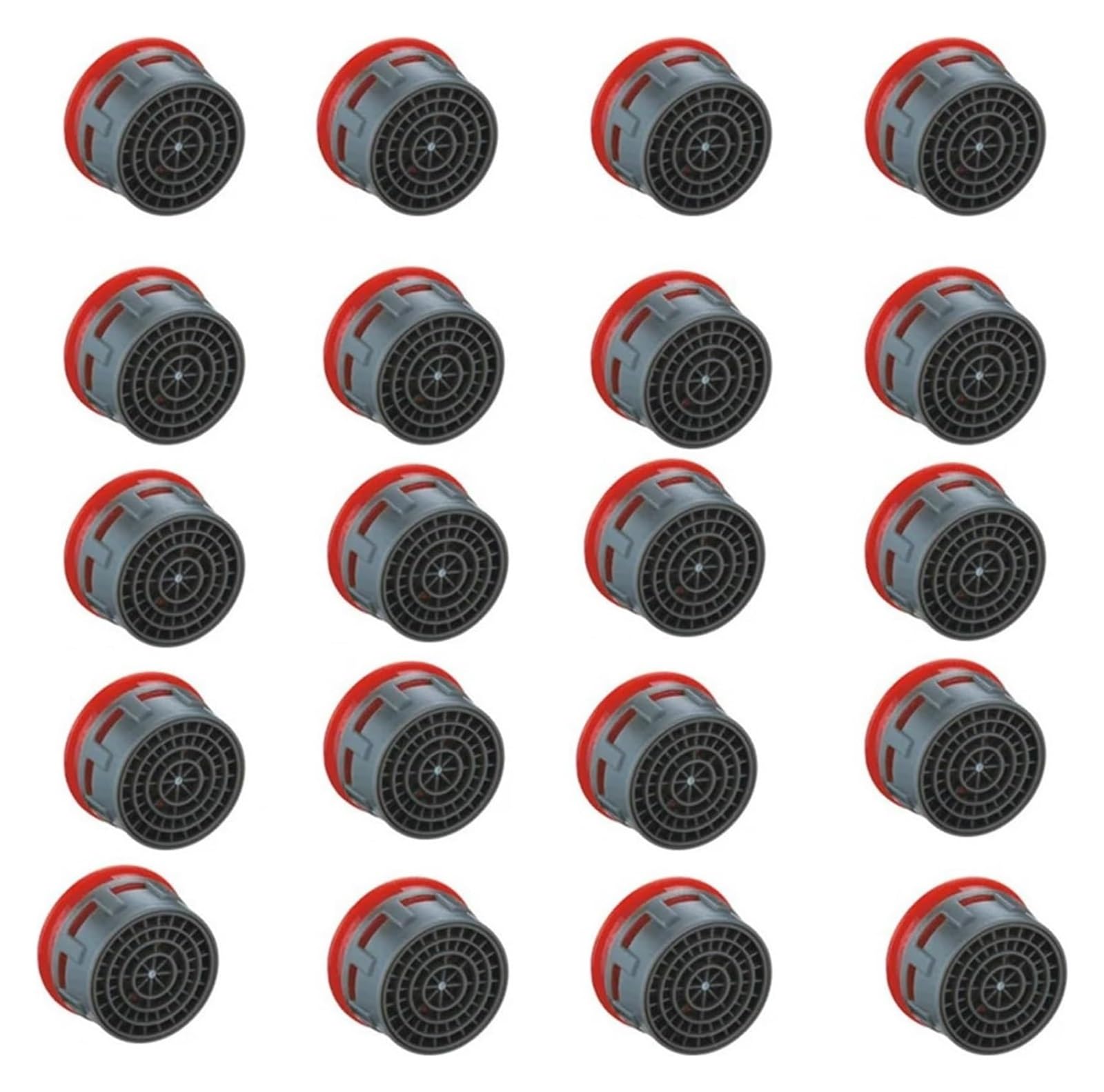 Aireador de grifo 20 piezas de aireador de grifo, piezas de repuesto de limitador de flujo, inserto de aireador de fregadero, filtro de grifo de lavabo, aireador de grifo, accesorios de cocina (color: