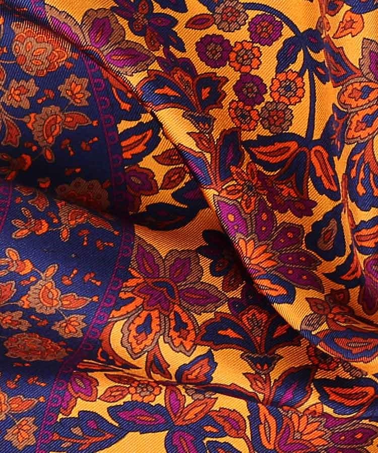 Image of Italian 100% Silk Pocket Square, Premium Small Batch Accessory for Men, 32x32 cm (12.5''x12.5''), One Side Print