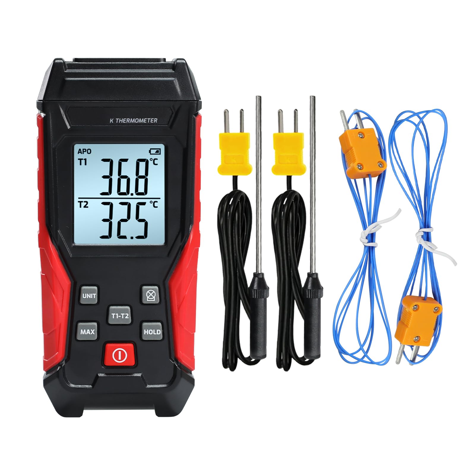 Digital Thermocouple Thermometer Dual Channel K Type Thermometer