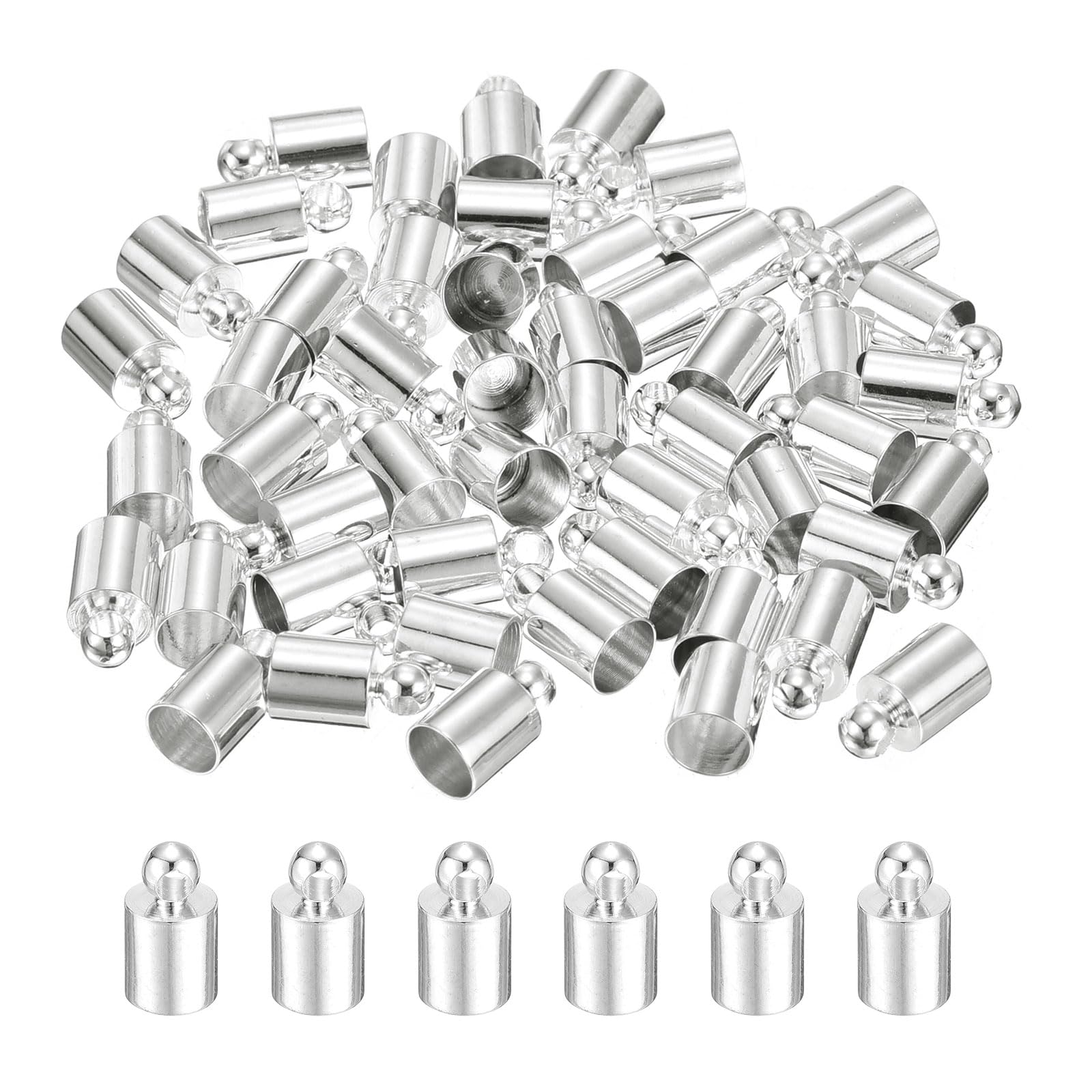 Embout de cordon en cuir pour pampilles de sacs et fabrication de bracelets bohèmes en lot de 100