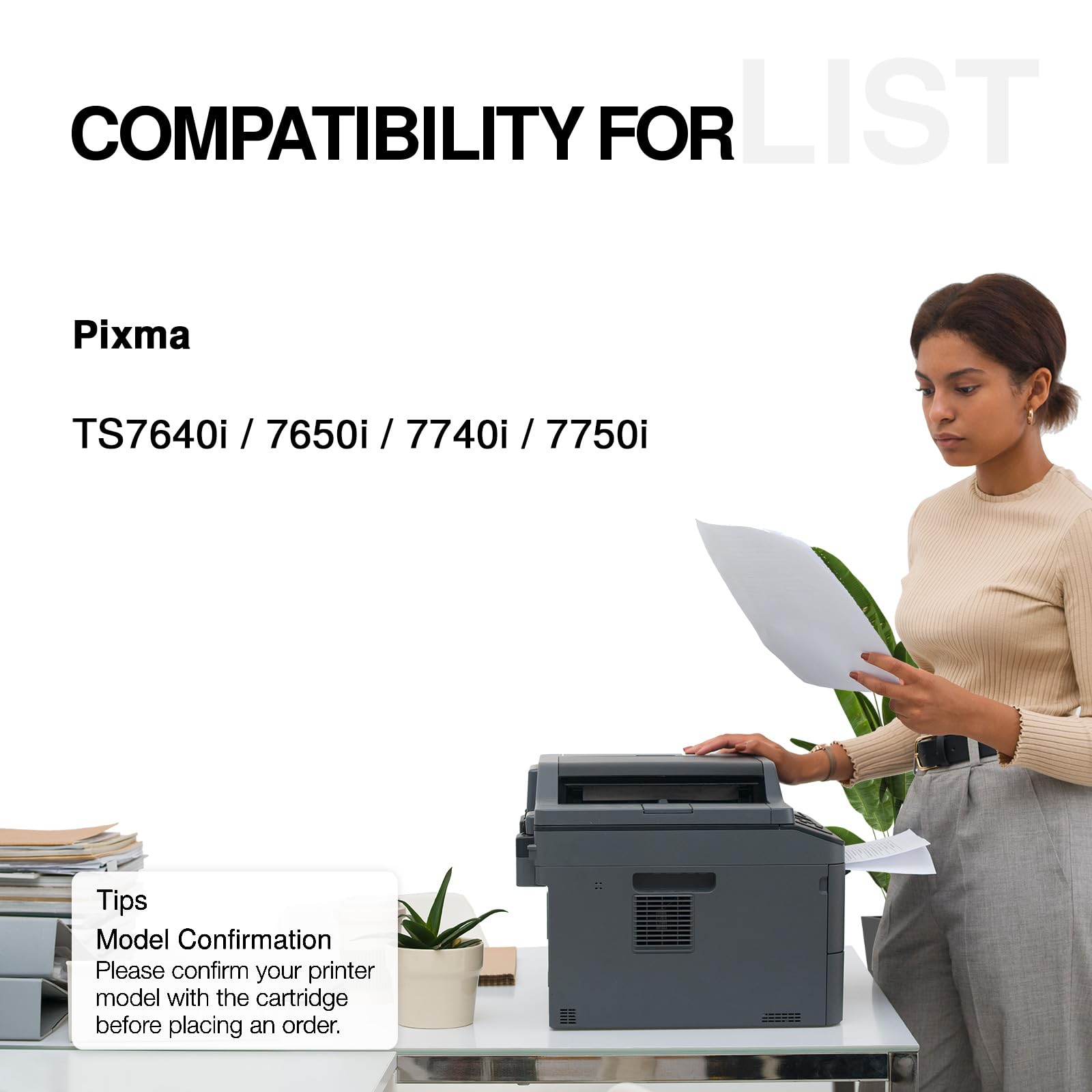 PG-585XL / CL-586XL Druckerpatronen Multipack, Kompatibel mit Canon Druckerpatronen 585 586, Hohe Reichweite bis zu 2.260 Seiten, für PIXMA TS7650i TS7550i TS7640i TS7740i TS4150i TS6550i TS7750i