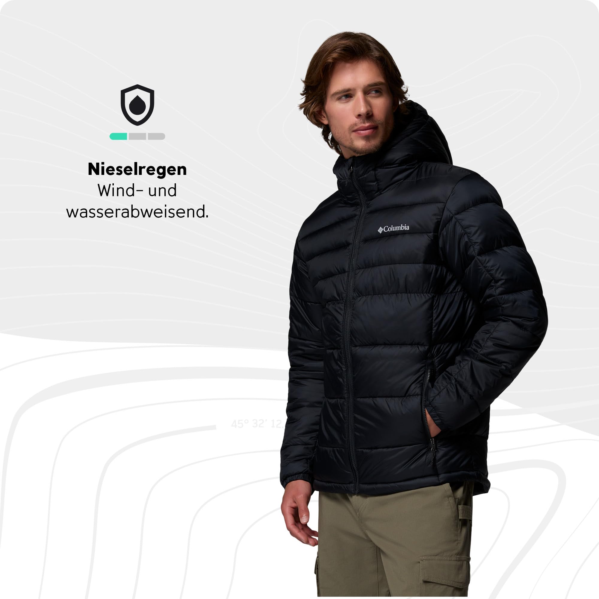 Columbia Herren Buck Butte 2 Insulated Hooded Jacket Pufferjacke mit Kapuze (1er Pack)