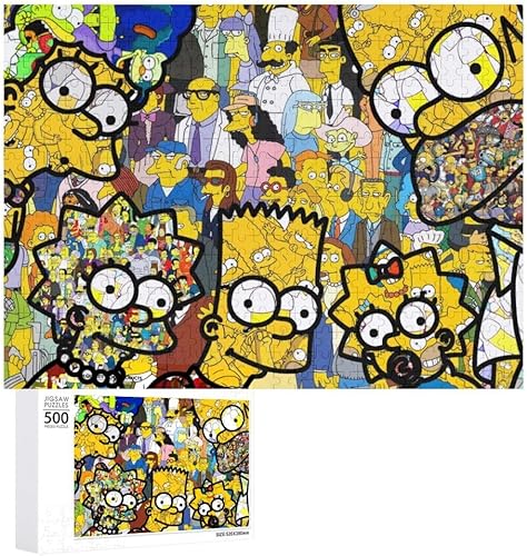 ZOOLAA Rompecabezas de 500 piezas  Desafiante y divertido juego de rompecabezas de dibujos animados, piezas de rompecabezas de cartón, obras de arte disponible en Yaxa Colombia