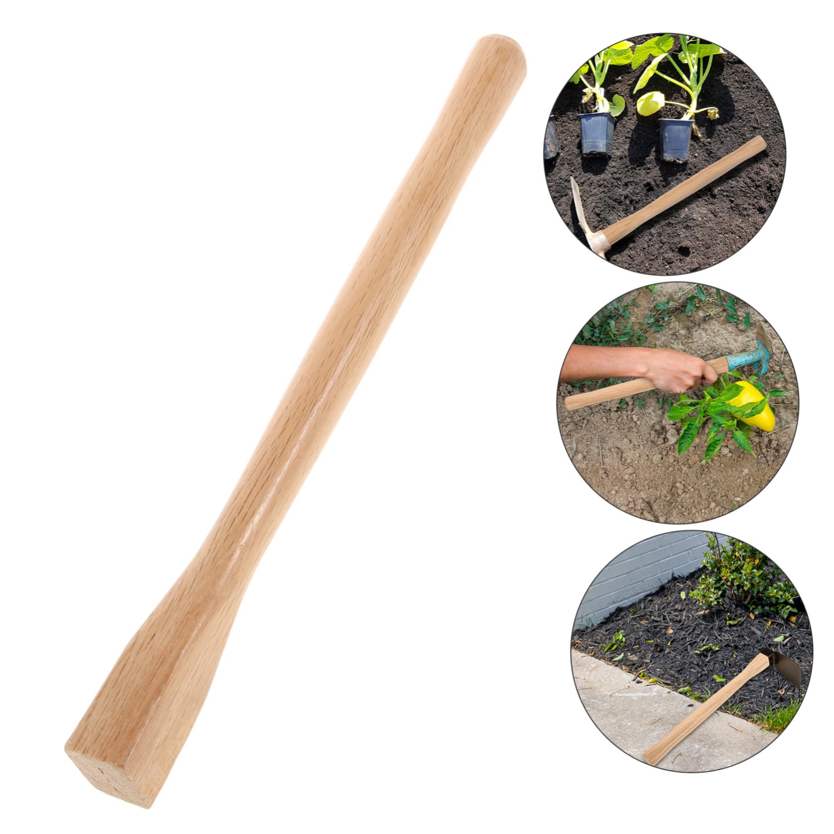 Mipcase 2pcs Garden Hoe Tool Long Handle Small Hand Hoe Replacement Welded Steel for